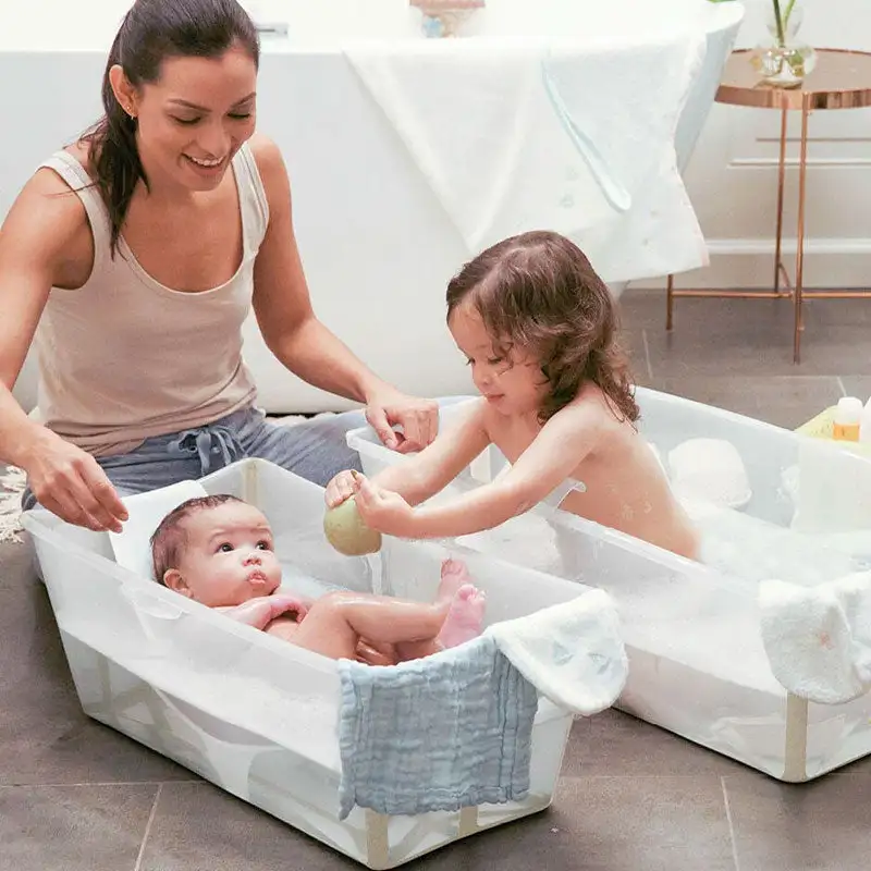 Folding bathtub with Stokke Flexi Bath seat - Image 2