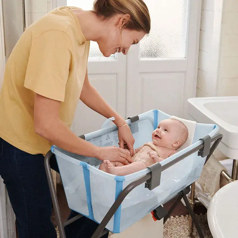 Folding bathtub with Stokke Flexi Bath seat - Image 8