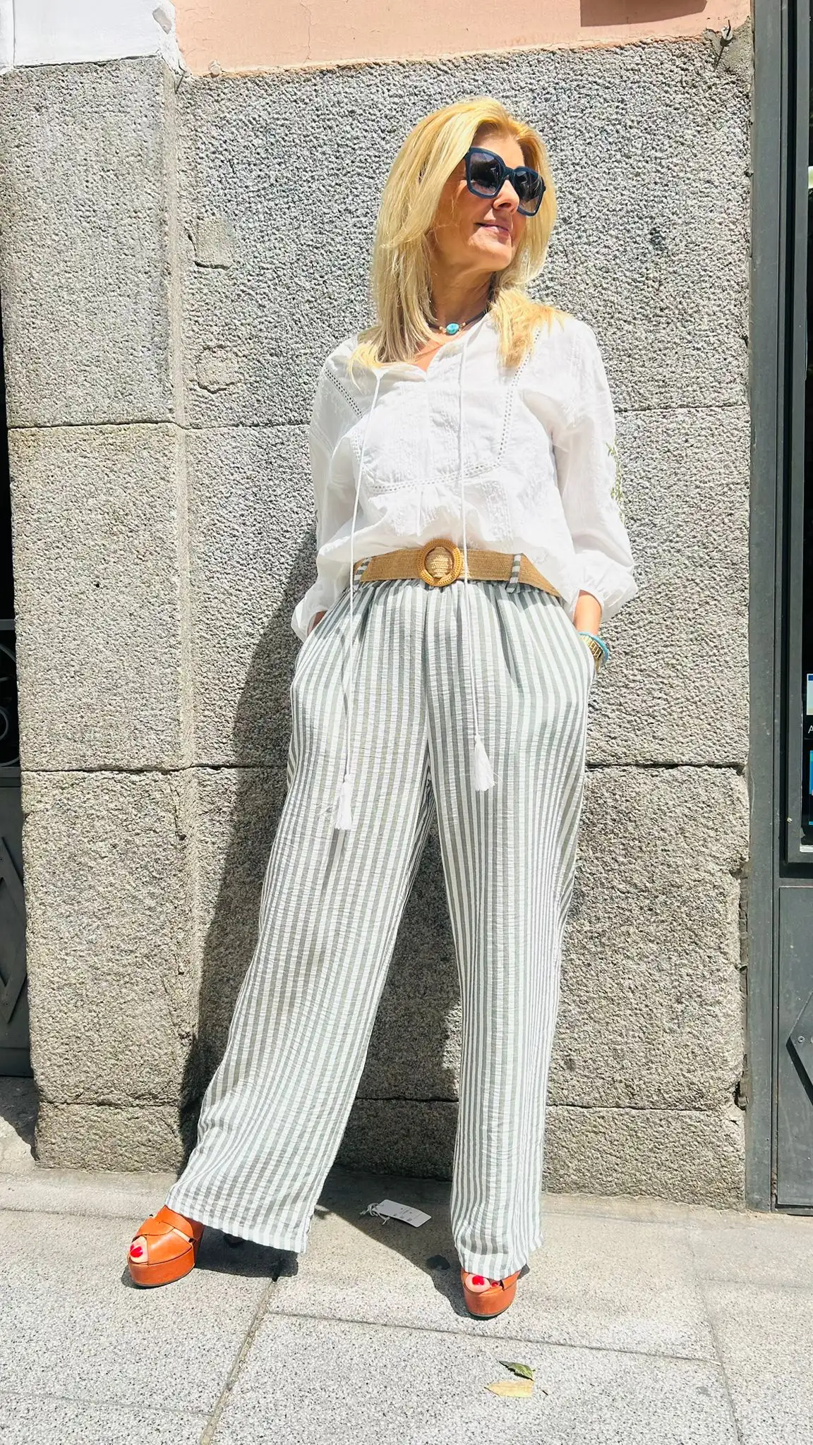 Vertical striped pants - Image 4