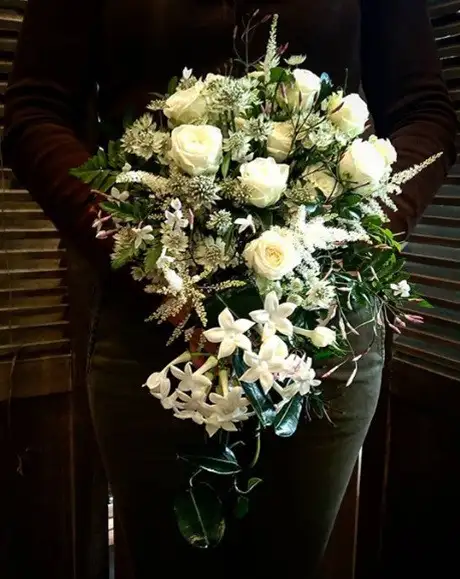 Bridal bouquet with fall