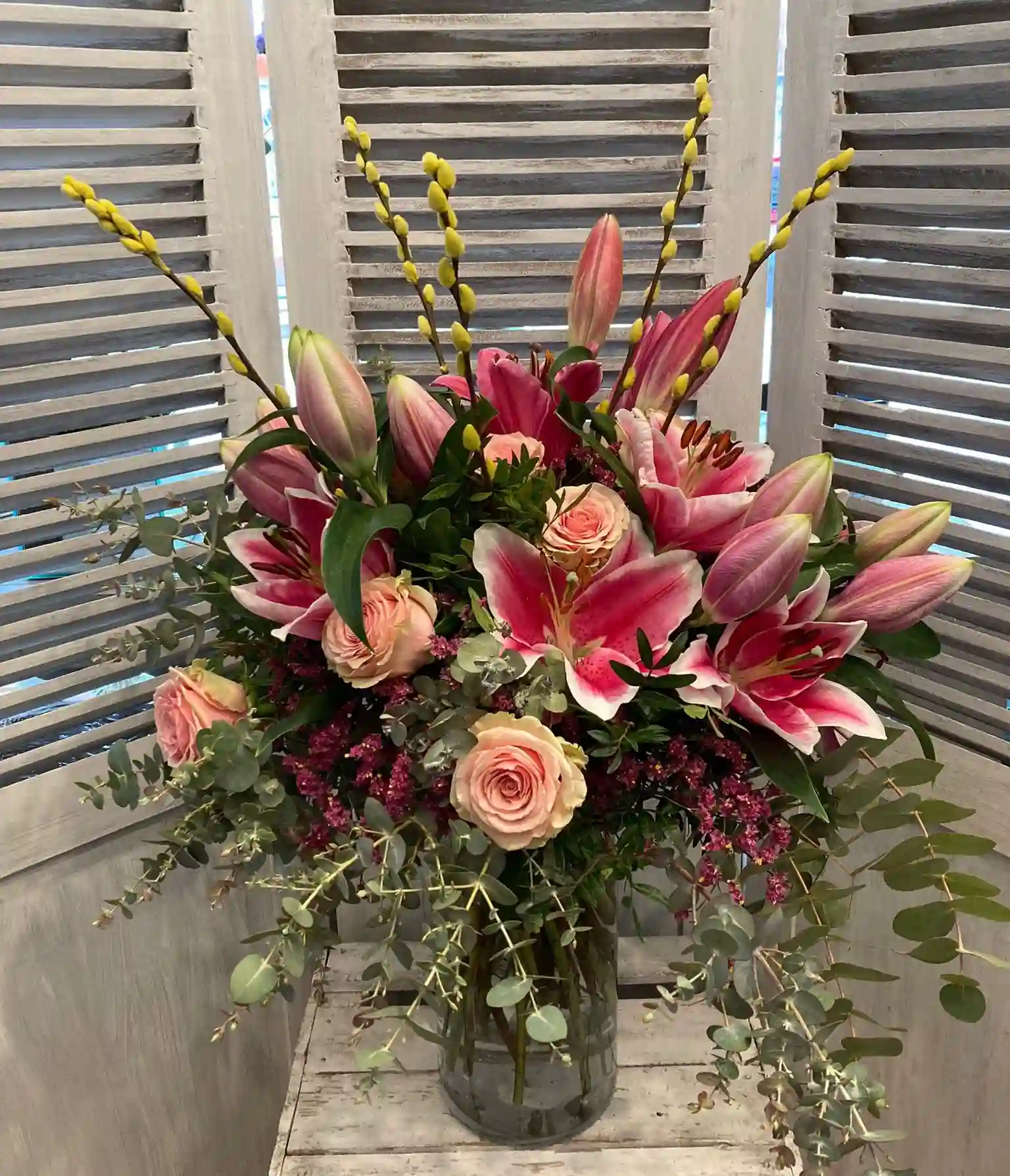 Ramo Lilium y Rosas