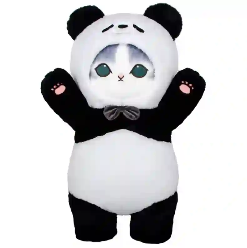 PELUCHE MOFUSAND CAT DRESSED UP PANDA 50cm