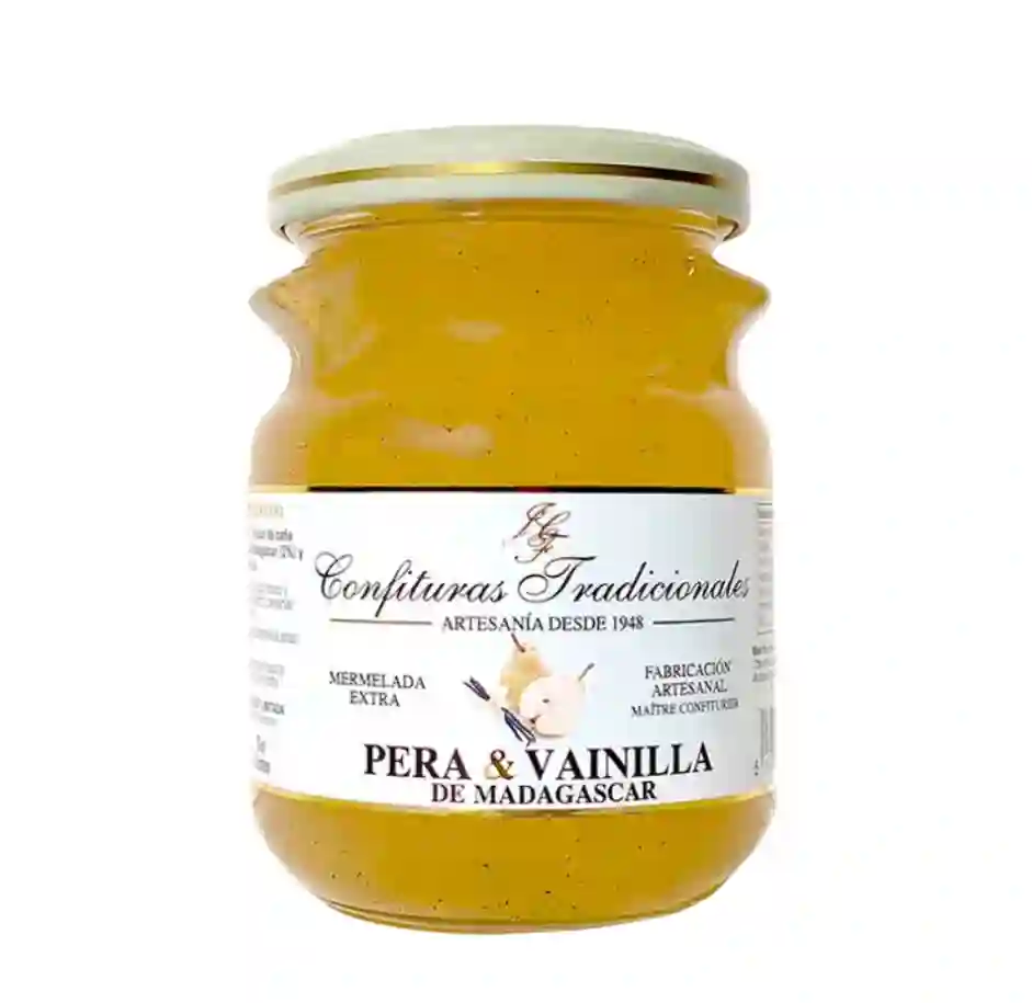 Confituras Tradicionales Mermelada Pera y Vainilla de Madagascar - Tarro 300 gr.