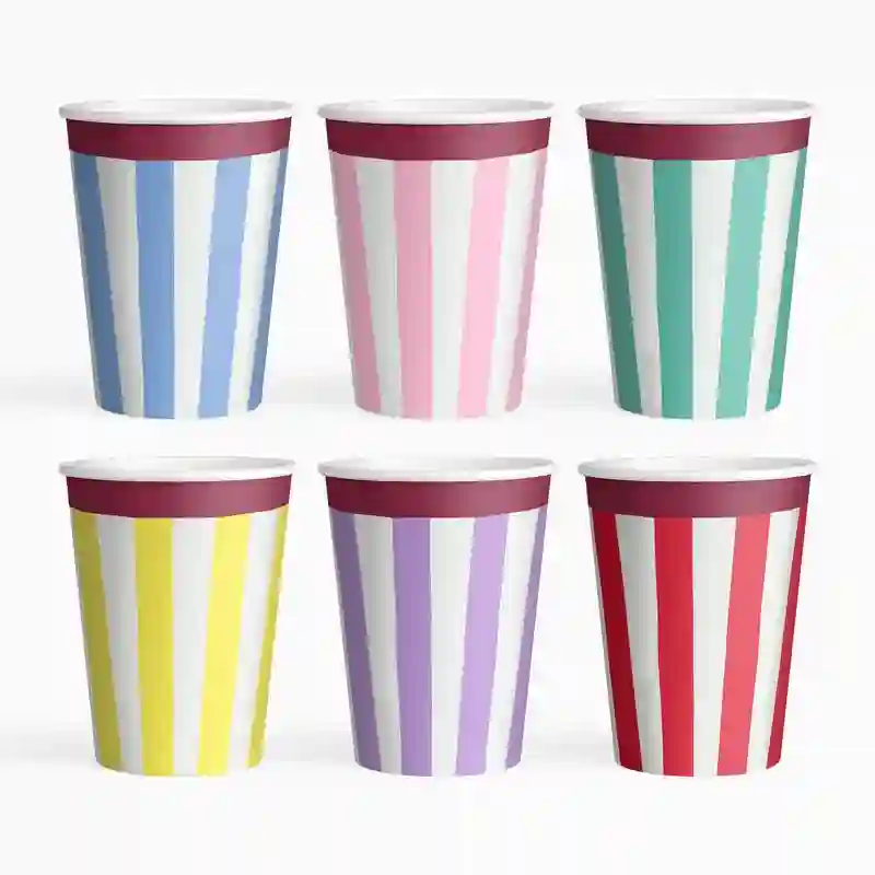 VASO RAYAS MULTI - 6ud