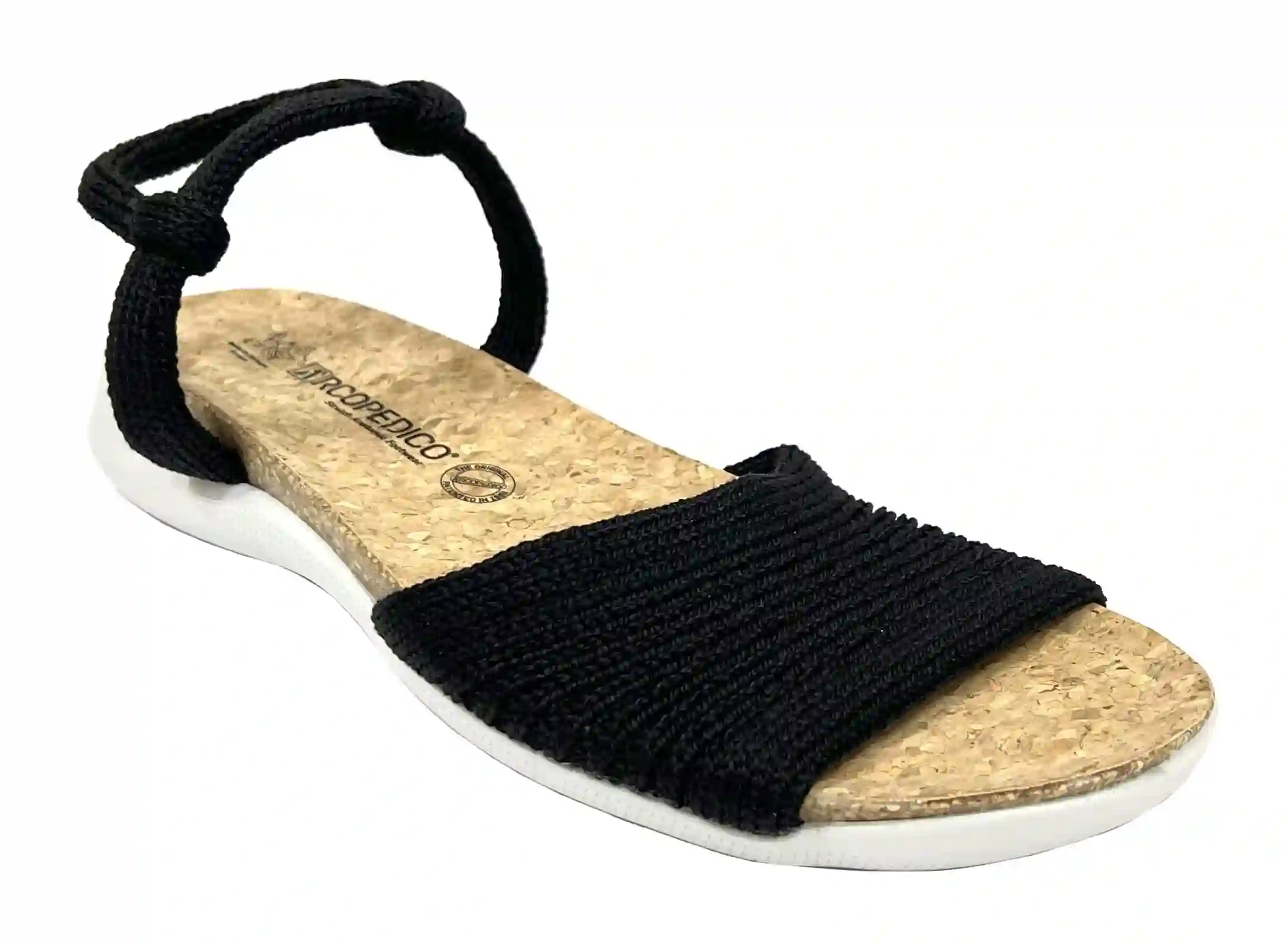 Arcopedico 3821 Arenal Black Sandalia Mujer Corcho