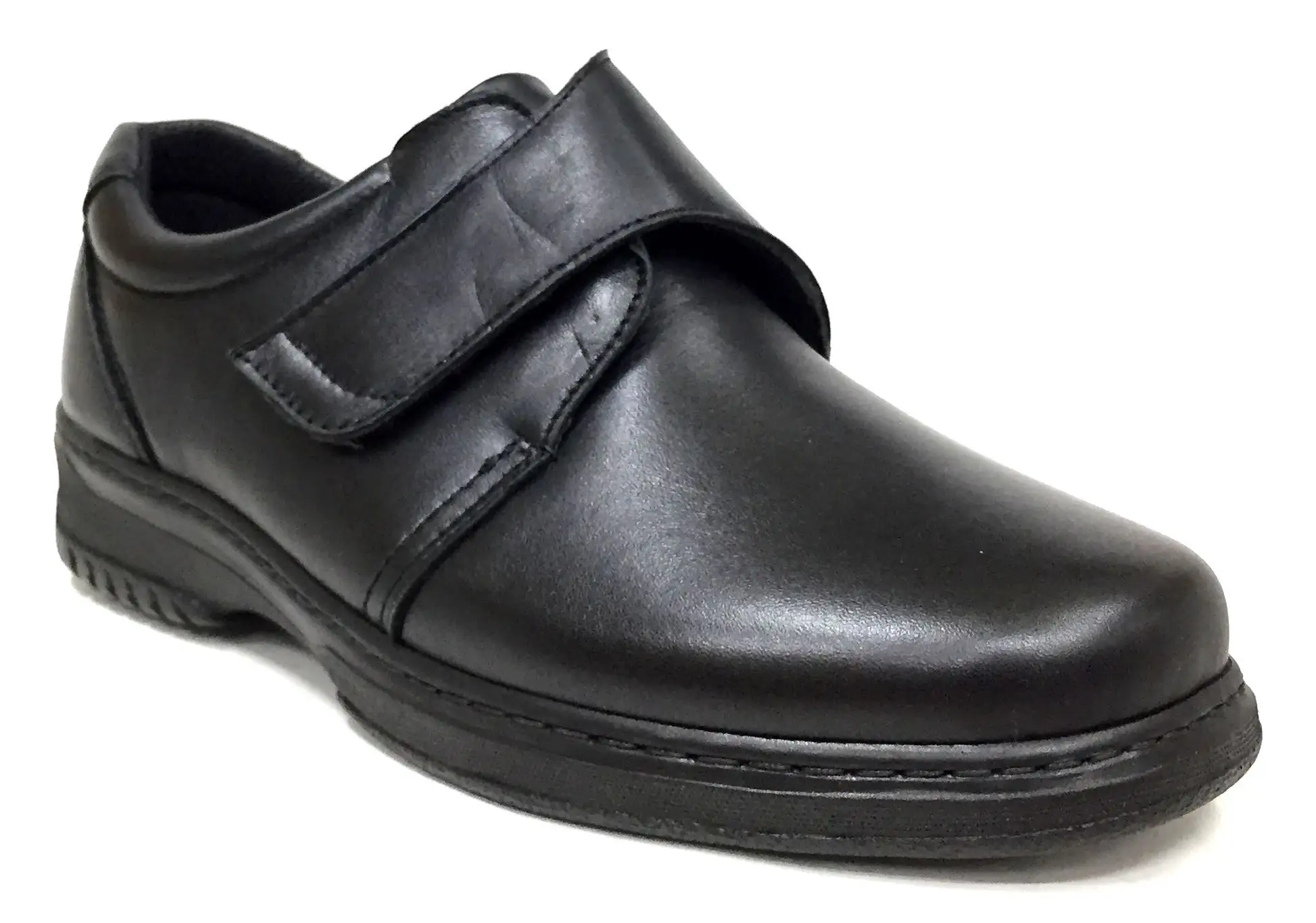 Pinoso's 6176-H Black Diabetic Velcro