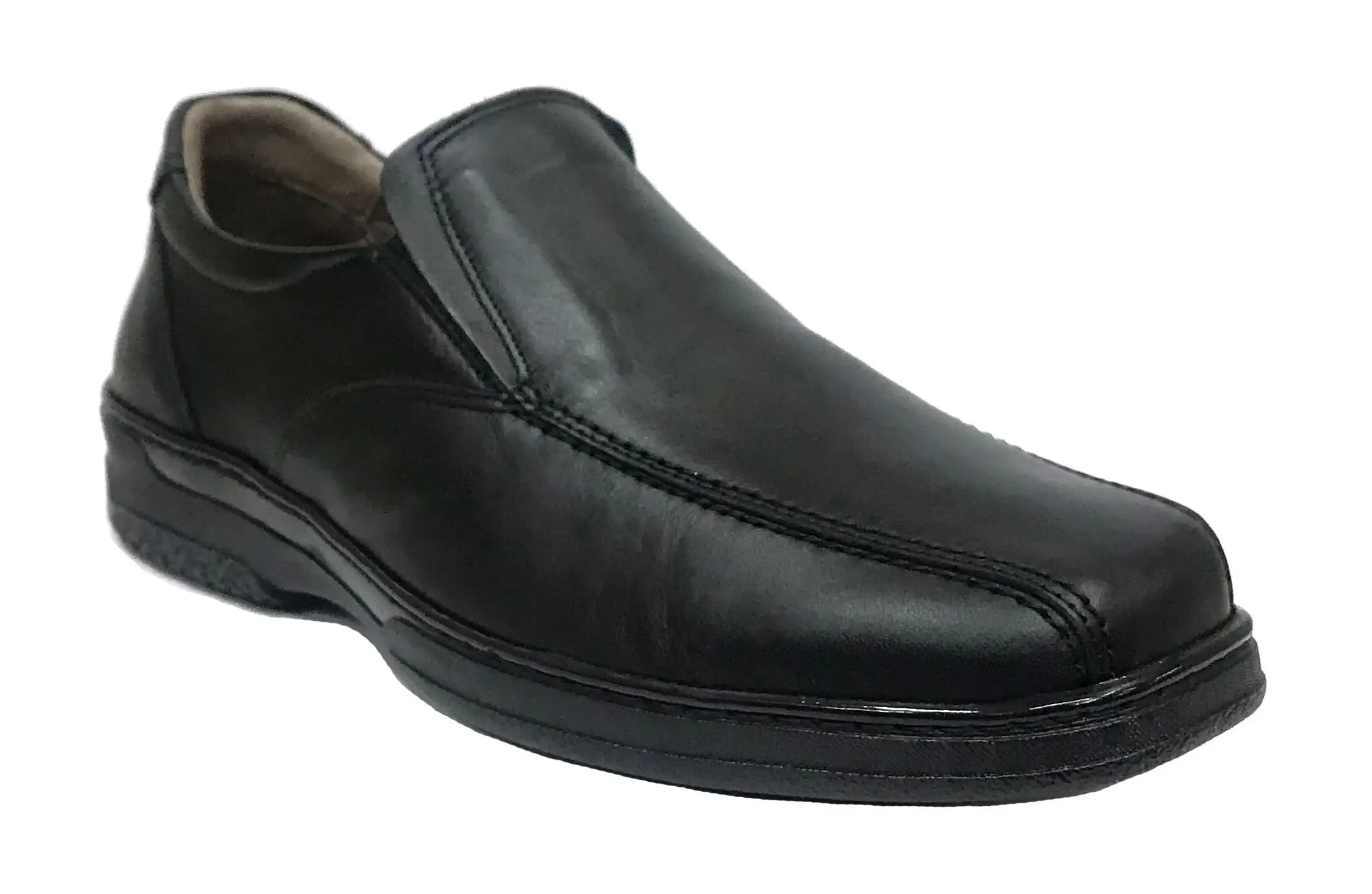 Primocx 6986 Negro Zapato Hombre Pie Diabético