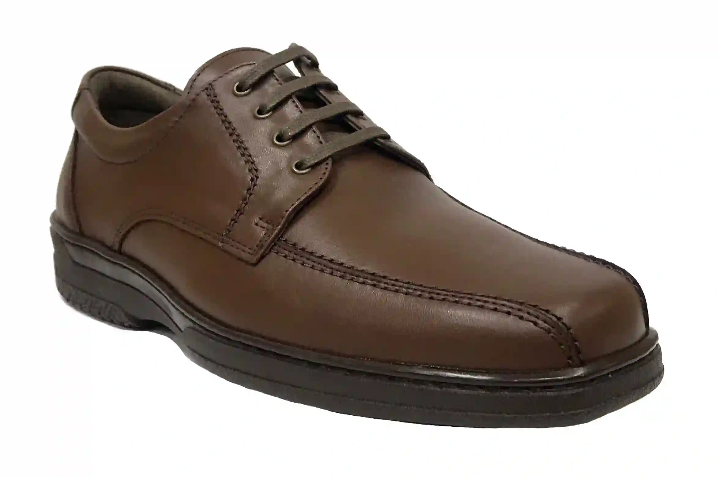 Primocx 6987 Brown Man Shoe Diabetic foot with laces