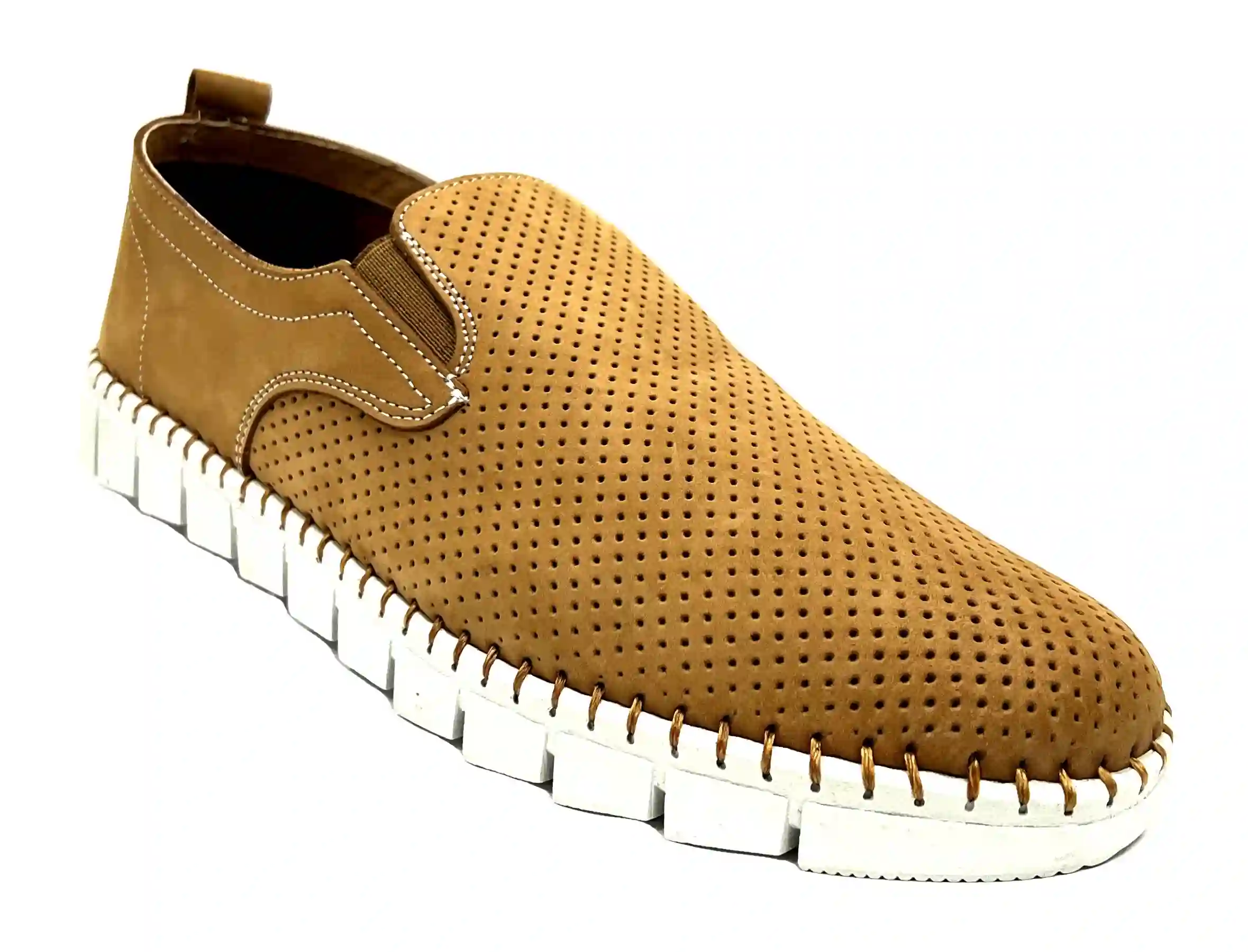 Primocx 6702 Leather Moccasin Man Diabetic Foot