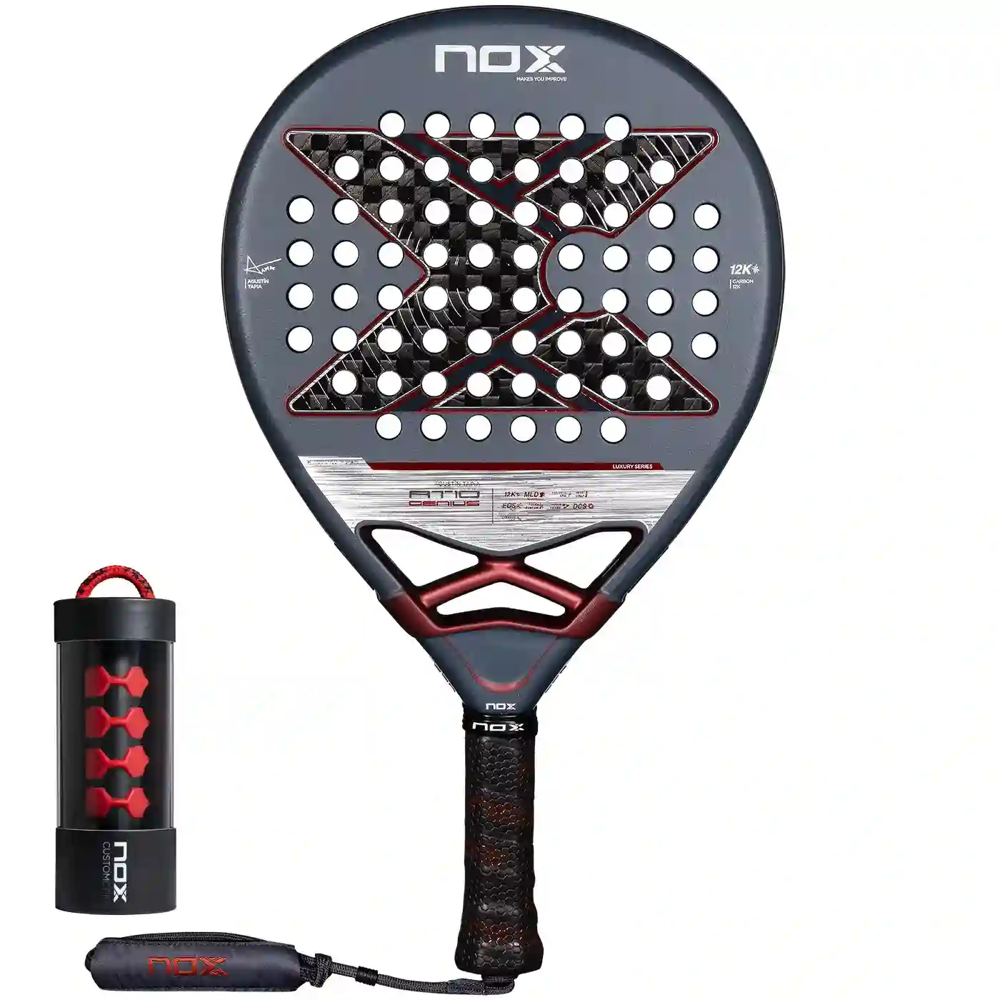 Pala Padel Nox AT10 Luxury GENIUS 12K 2025 Agustin Tapia