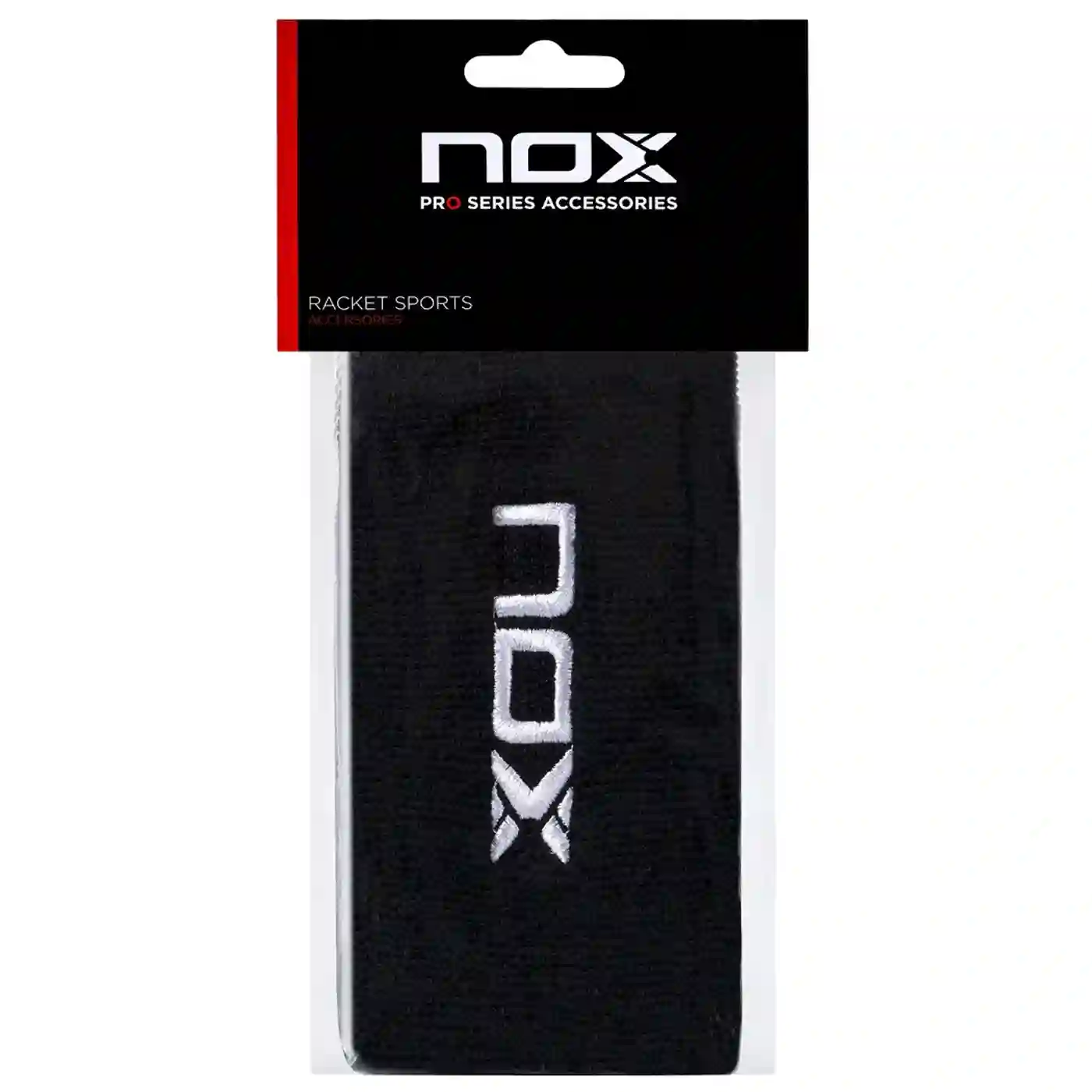 Muñequera NOX larga negro blanco 2PAX