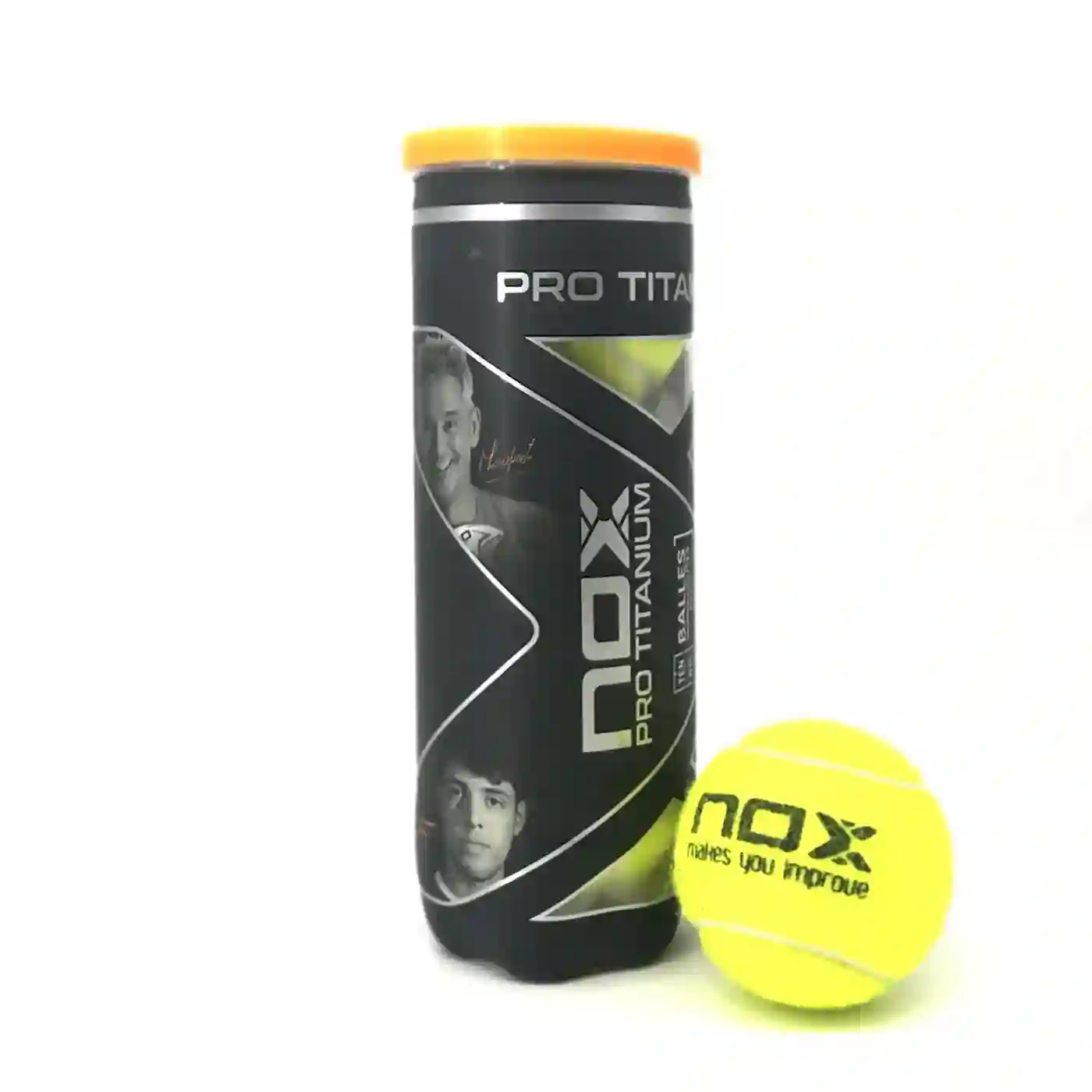 NOX Bote De 3 Pelotas Padel Pro Titanium