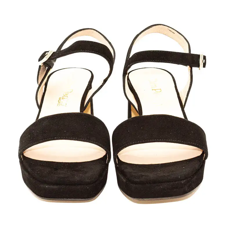 Sandal Platform against Black
