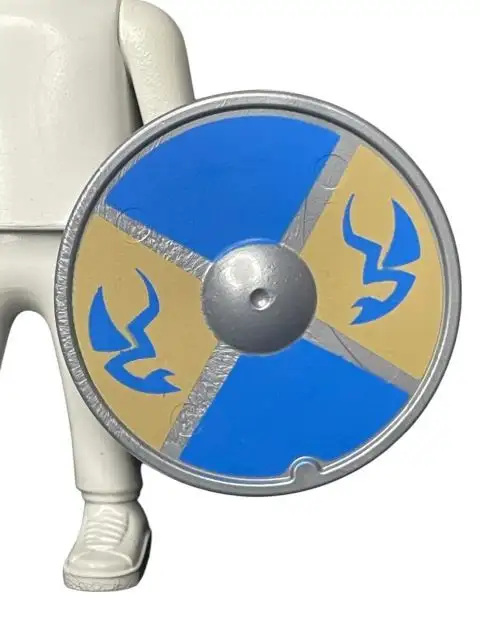 Shield_0271 Round shield blue steel/roasted flying dragon