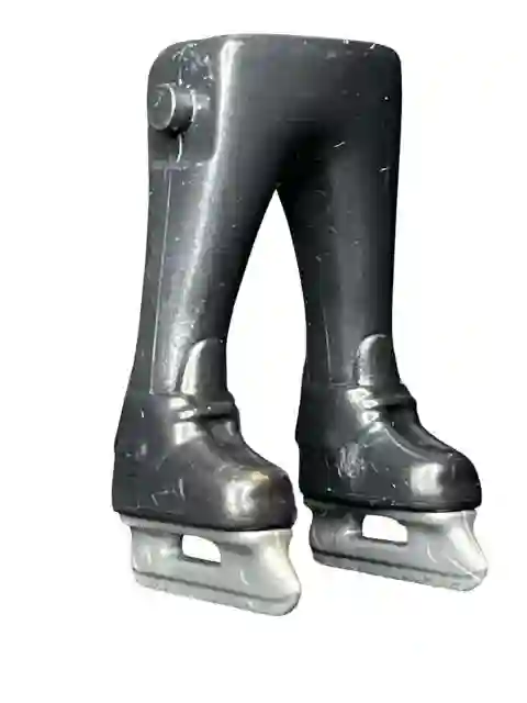 Legs_0759 Black Pants Black Boot Skates