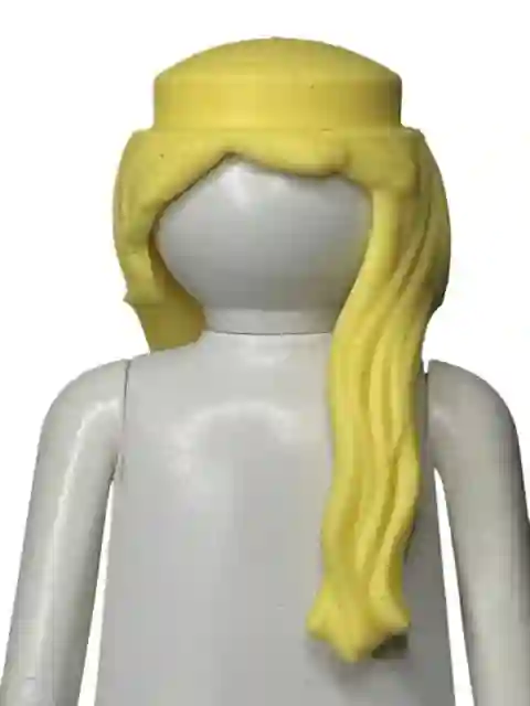 PL_0394 SILICONA HAIR LONG MECHON Front blonde