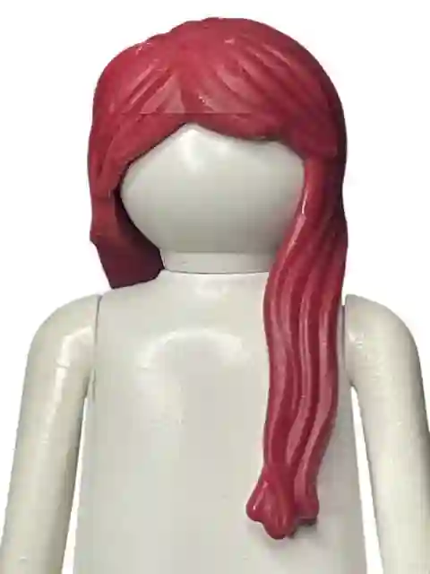 PL_0395 Silicone Hair Long hair reddish brown front strand