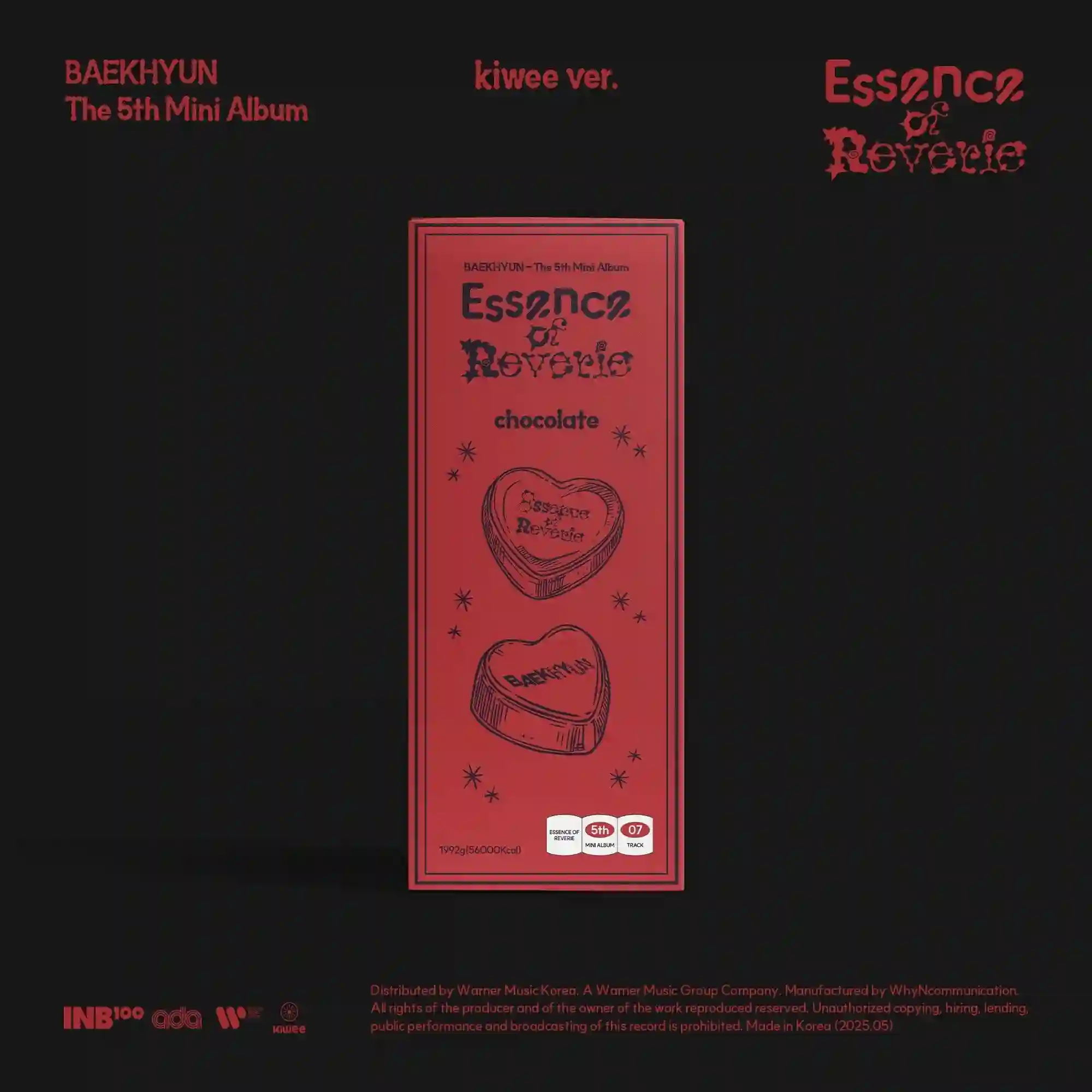 Pre- Order BAEKHYUN (EXO) - ESSENCE OF REVERIE (5th Mini Album) KIWEE Ver.