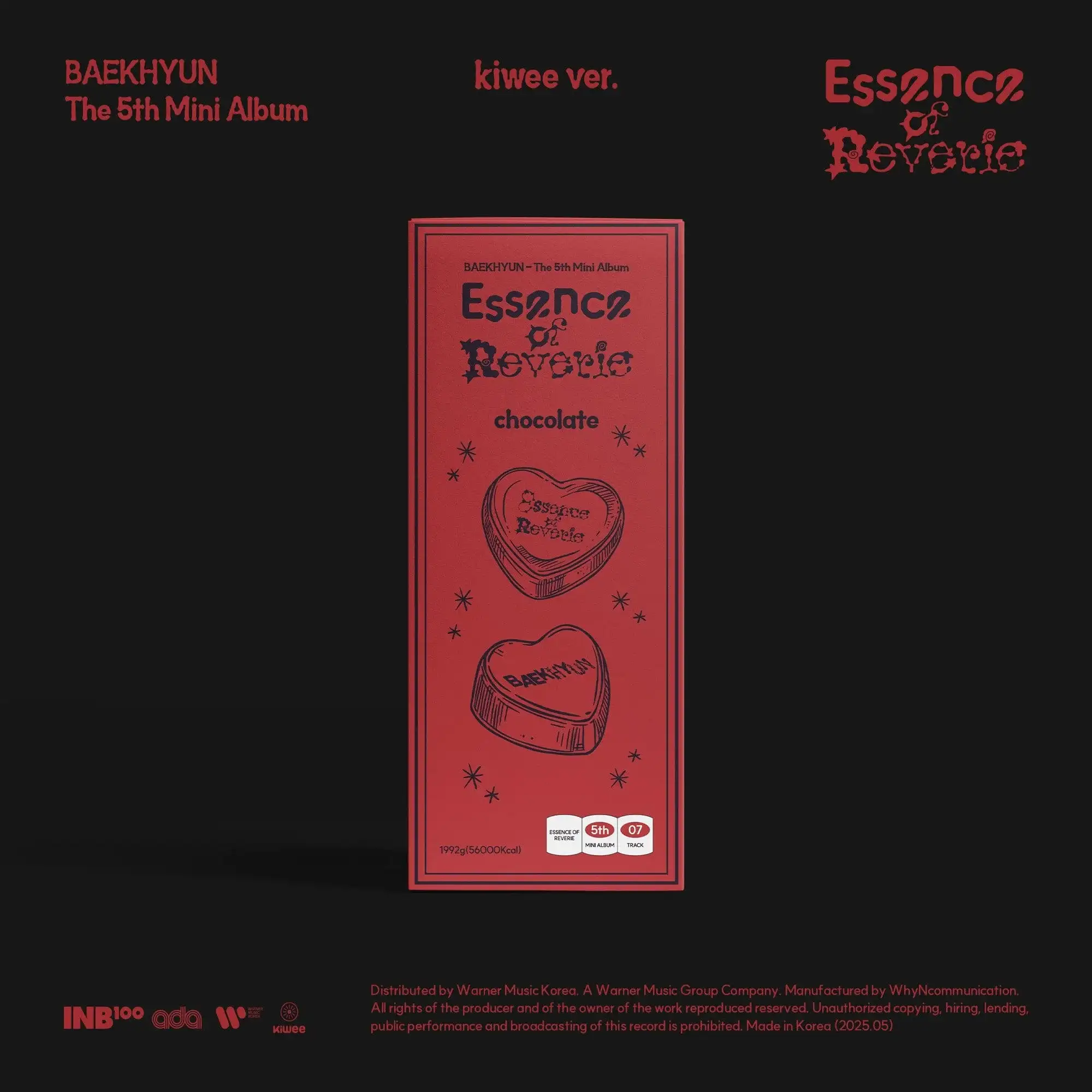 Pre- Order BAEKHYUN (EXO) - ESSENCE OF REVERIE (5th Mini Album) KIWEE Ver.