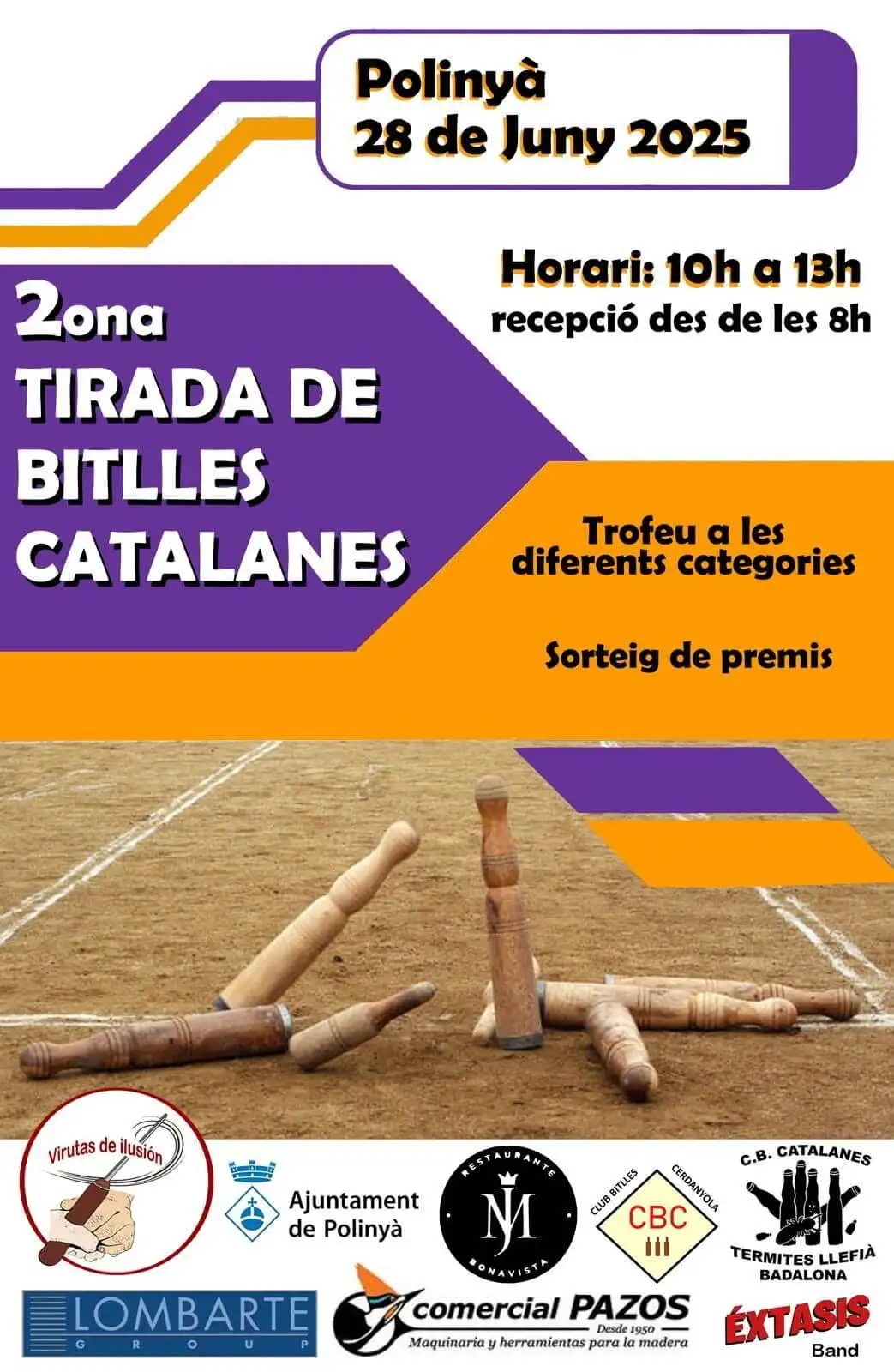 II Tirada de Bitlles Catalanes en Polinyà - 28 de junio de 2025