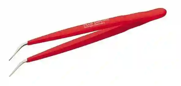 Pinzas puntas extrafinas acodadas 40o interior estriado fino NWS