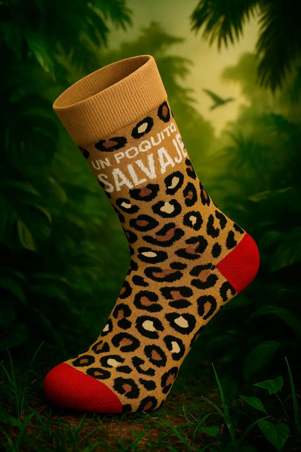 Leopard socks "I feel a little wild today"