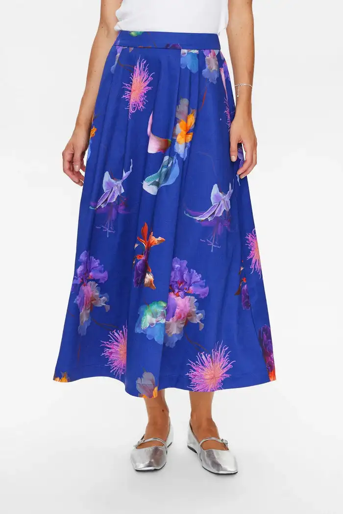 Falda Estampada Azul - Imagen 2