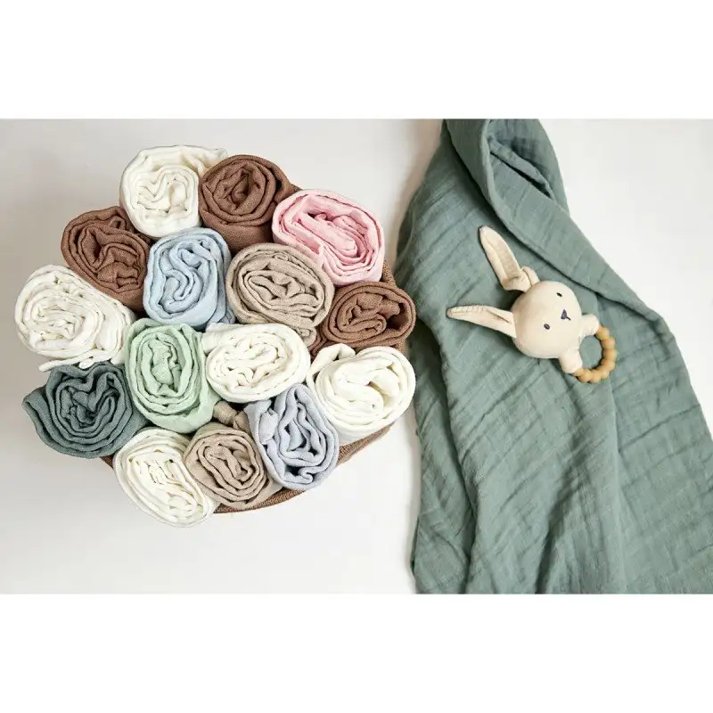 Pack 2 Large Muselinas Washed 120 x 120 cm Meyco Baby - Image 2