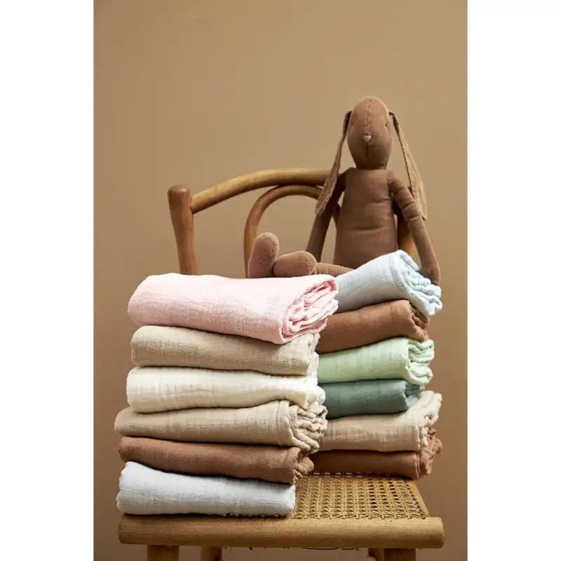Pack 2 Large Muselinas Washed 120 x 120 cm Meyco Baby - Image 3