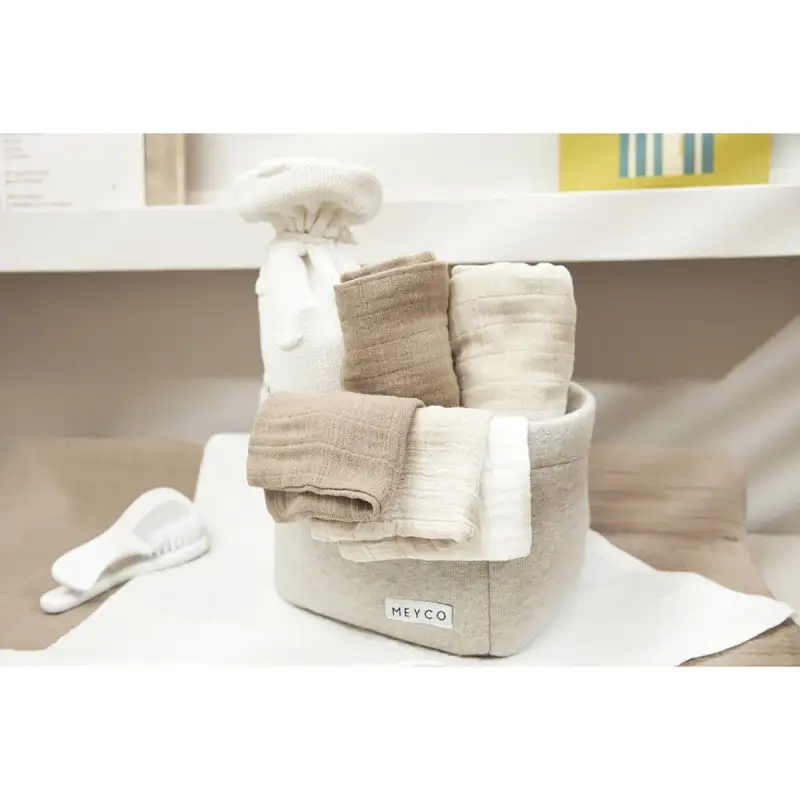 Pack 3 washed muslinas 70 x 70 cm meyco baby - Image 5