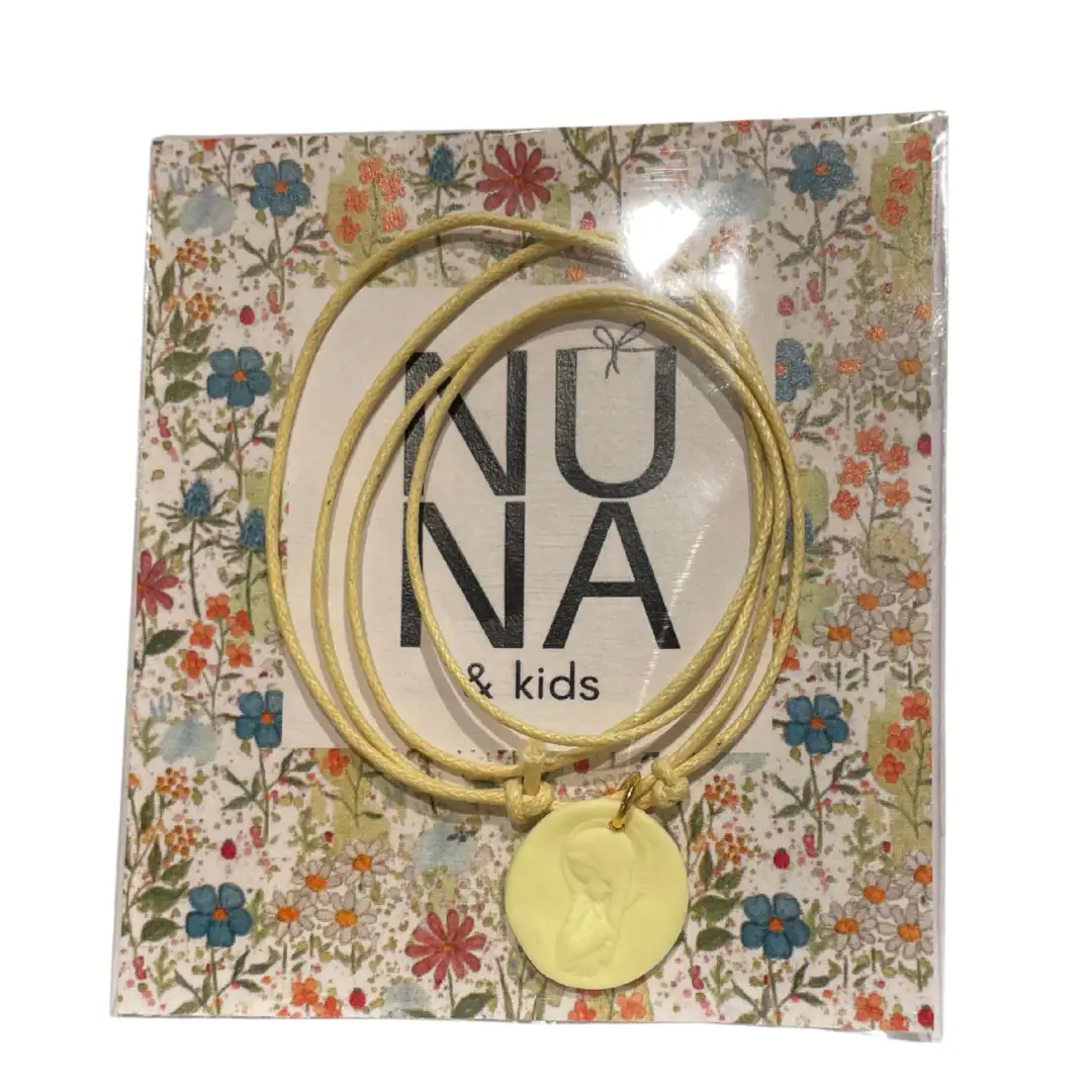Yellow girl virgin medal necklace
