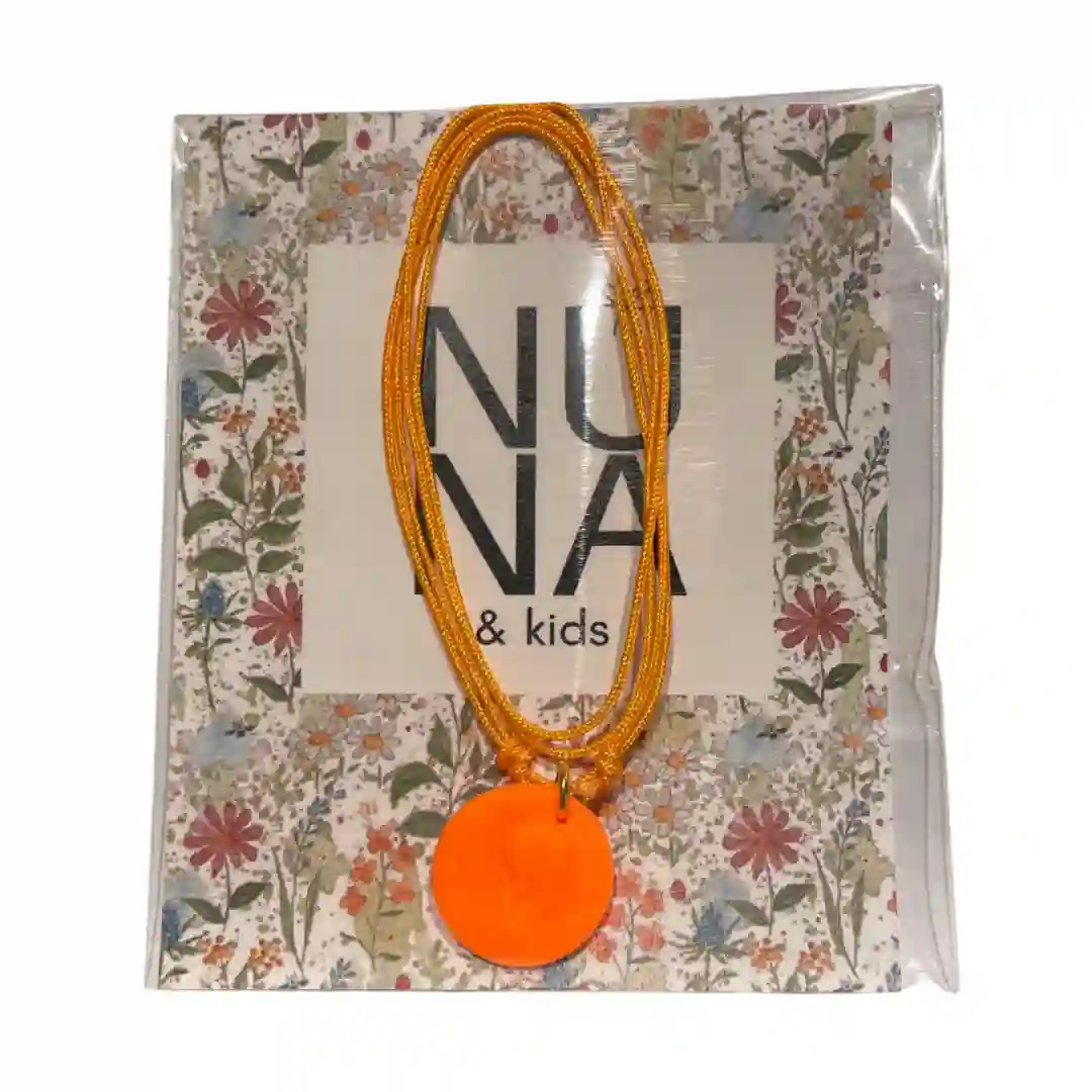 Neon Orange Virgin Medal necklace