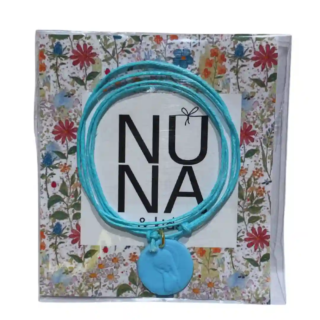 COLLAR VIRGIN MEDAL LIGHT BLUE GIRL