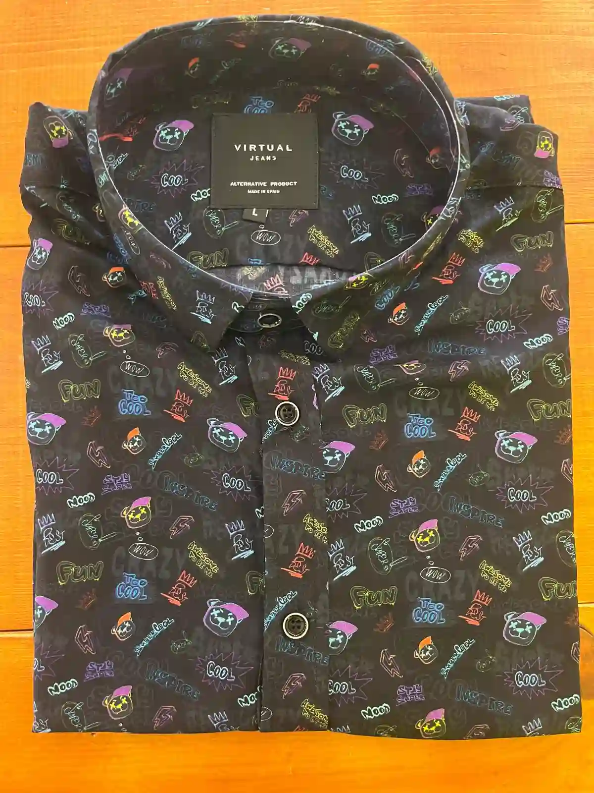 2050 virtual short manga shirt