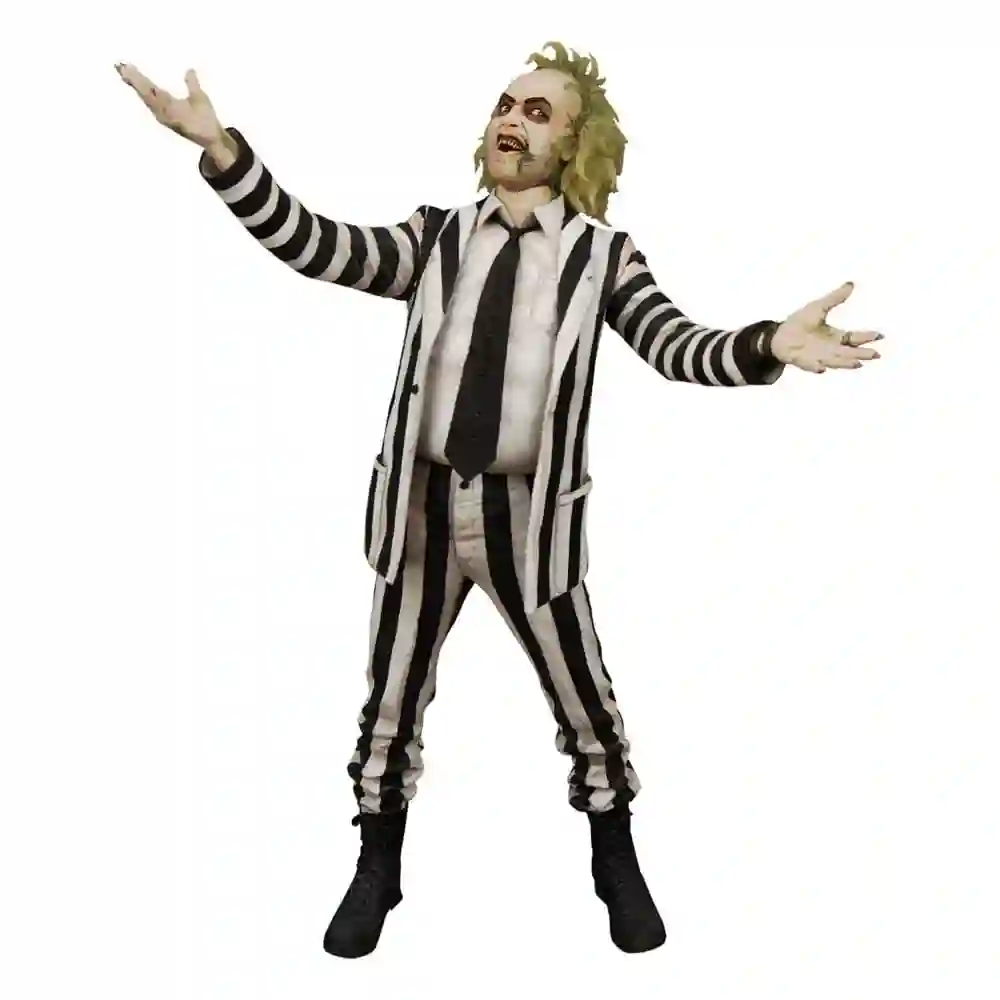 FIGURA JUMBO NECA REEL TOYS BEETLEJUICE 1988 Figura 1/4 Striped Suit 45 cm