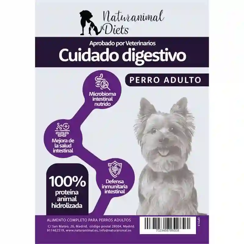 Naturanimal Diet Peptide+ Perro Adulto Cuidado Digestivo - Gastrointestinal 1,5kg
