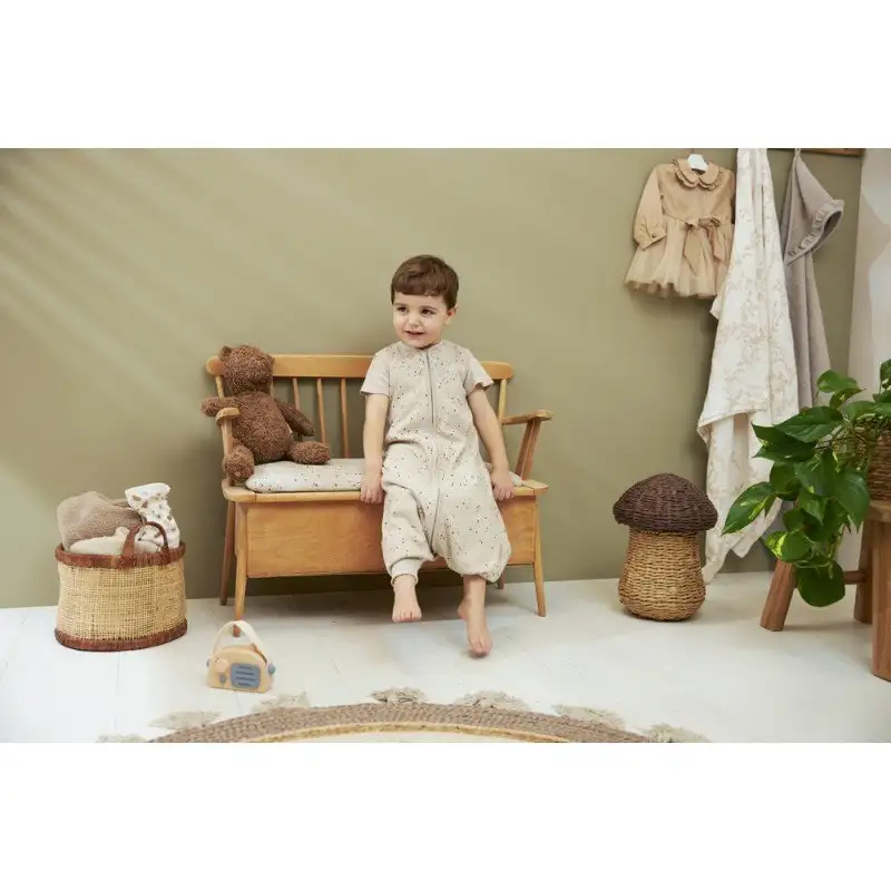 Pijama de dormir canalé con piernas (TOG 0.5) Verano Meyco Baby - Imagen 3