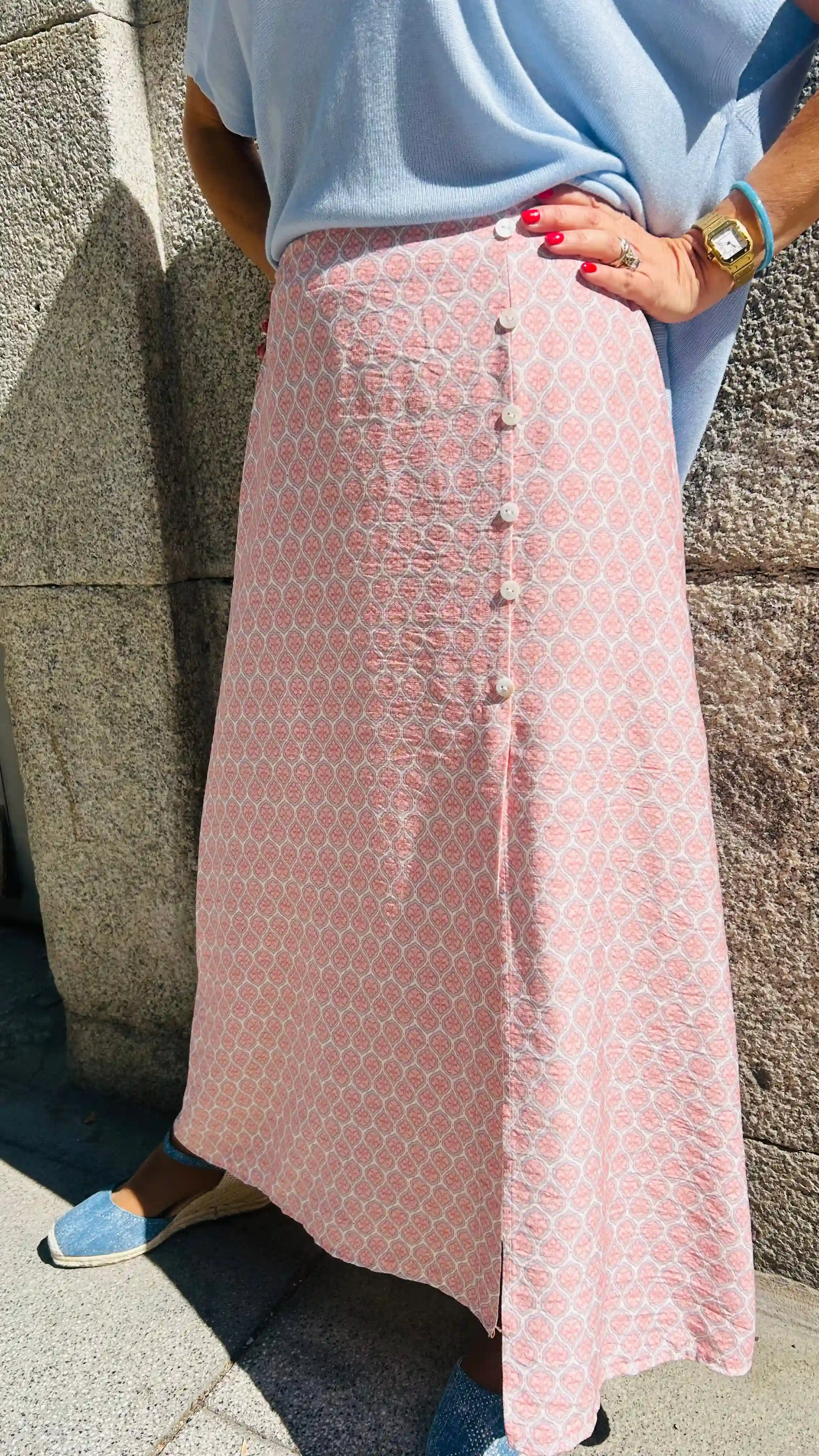 Falda estampada