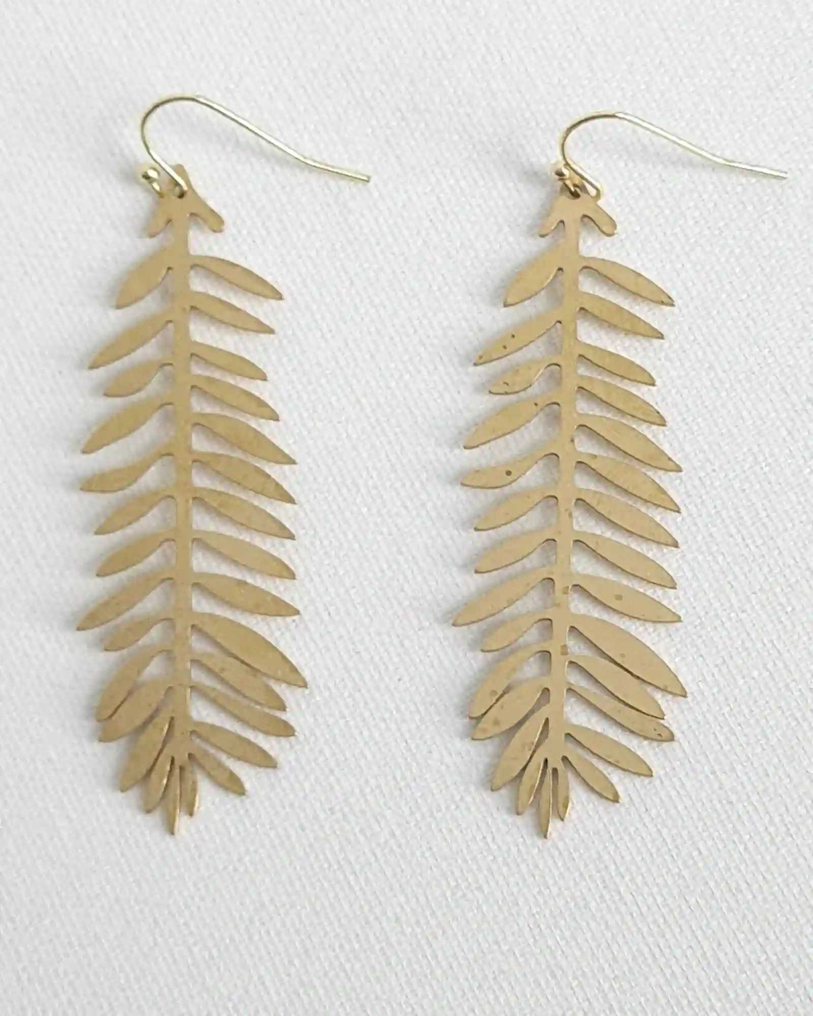 Golden Pino Sprig Earings