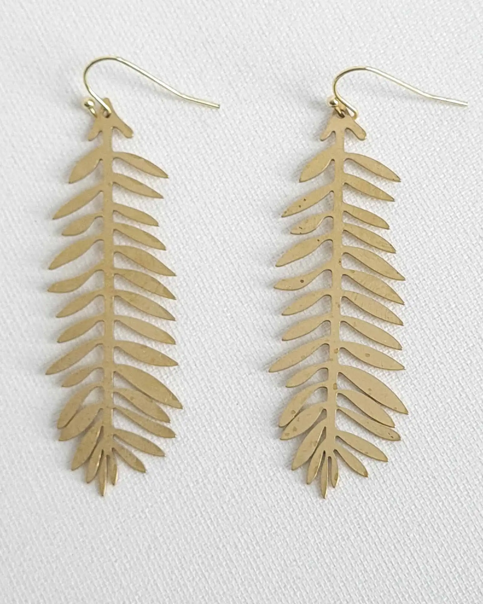 Golden Pino Sprig Earings