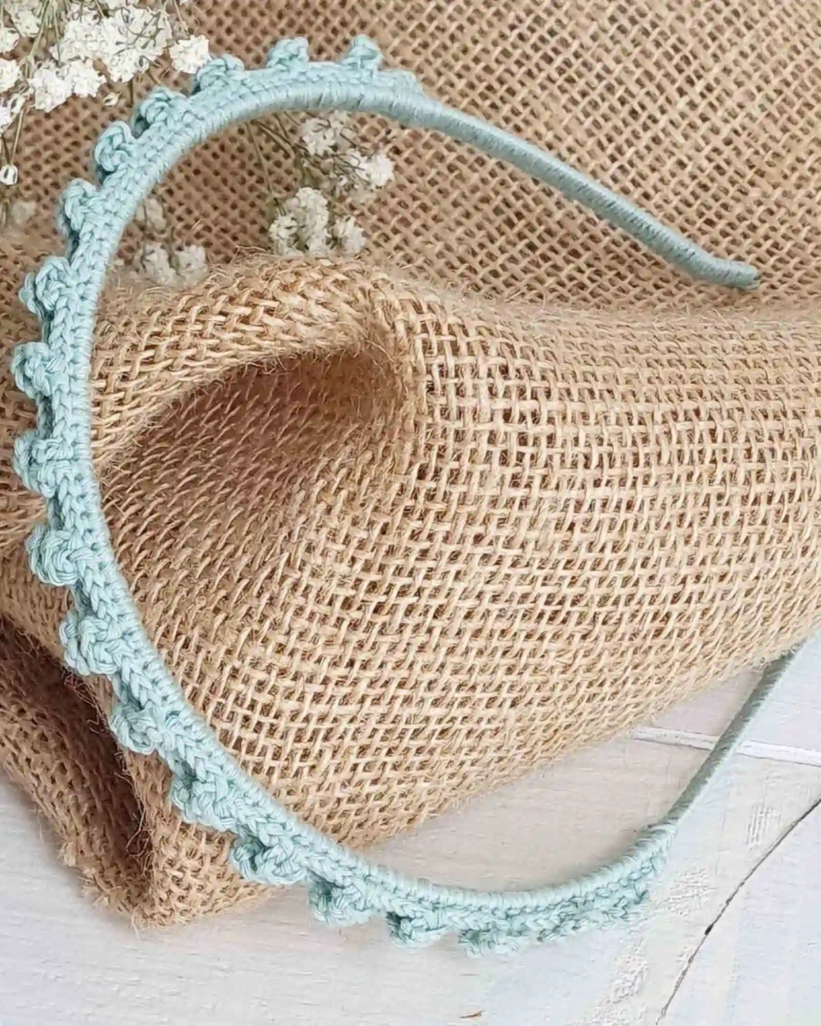 Water Green Fine Puntilla Diadema