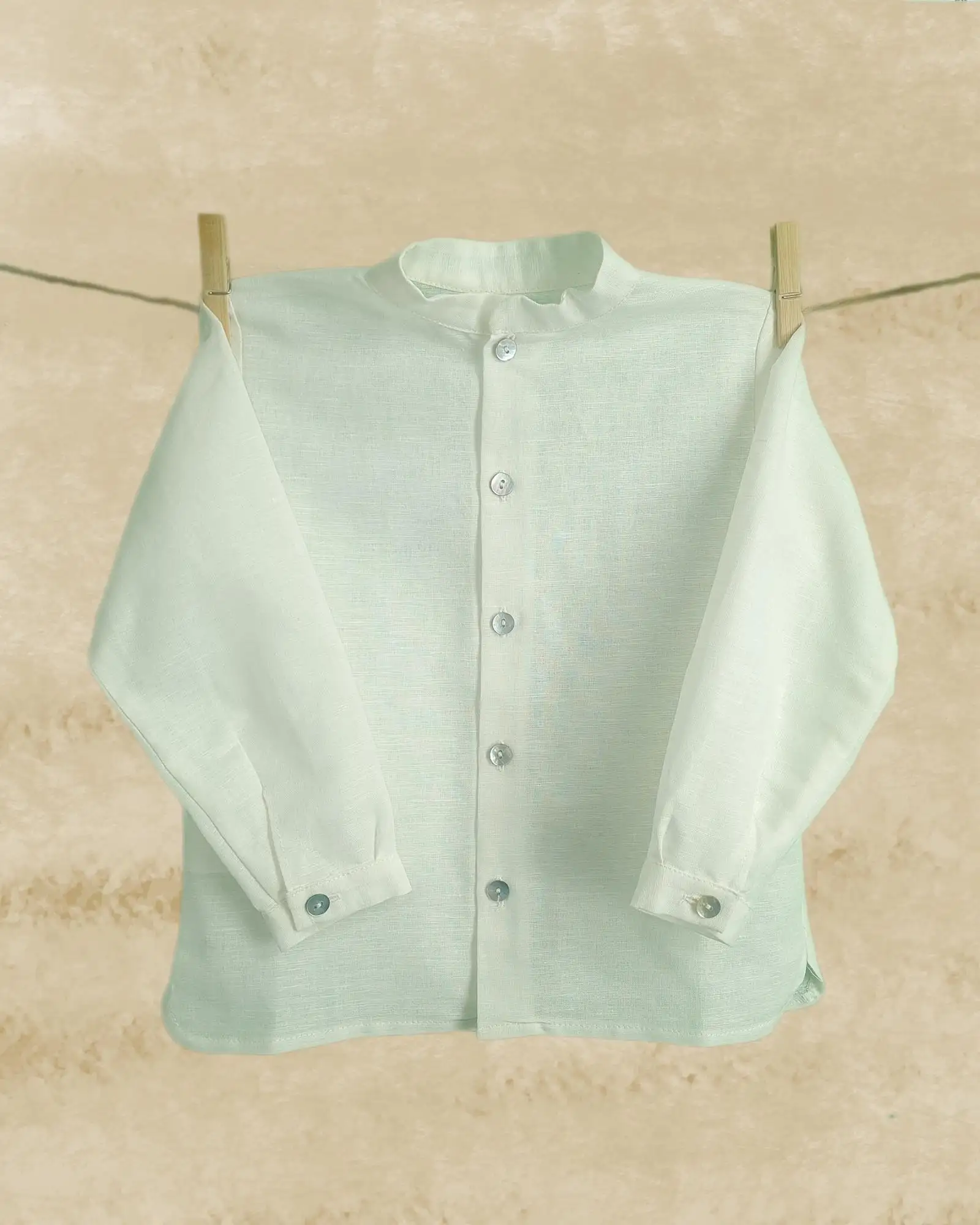 Linum 25 open mao shirt