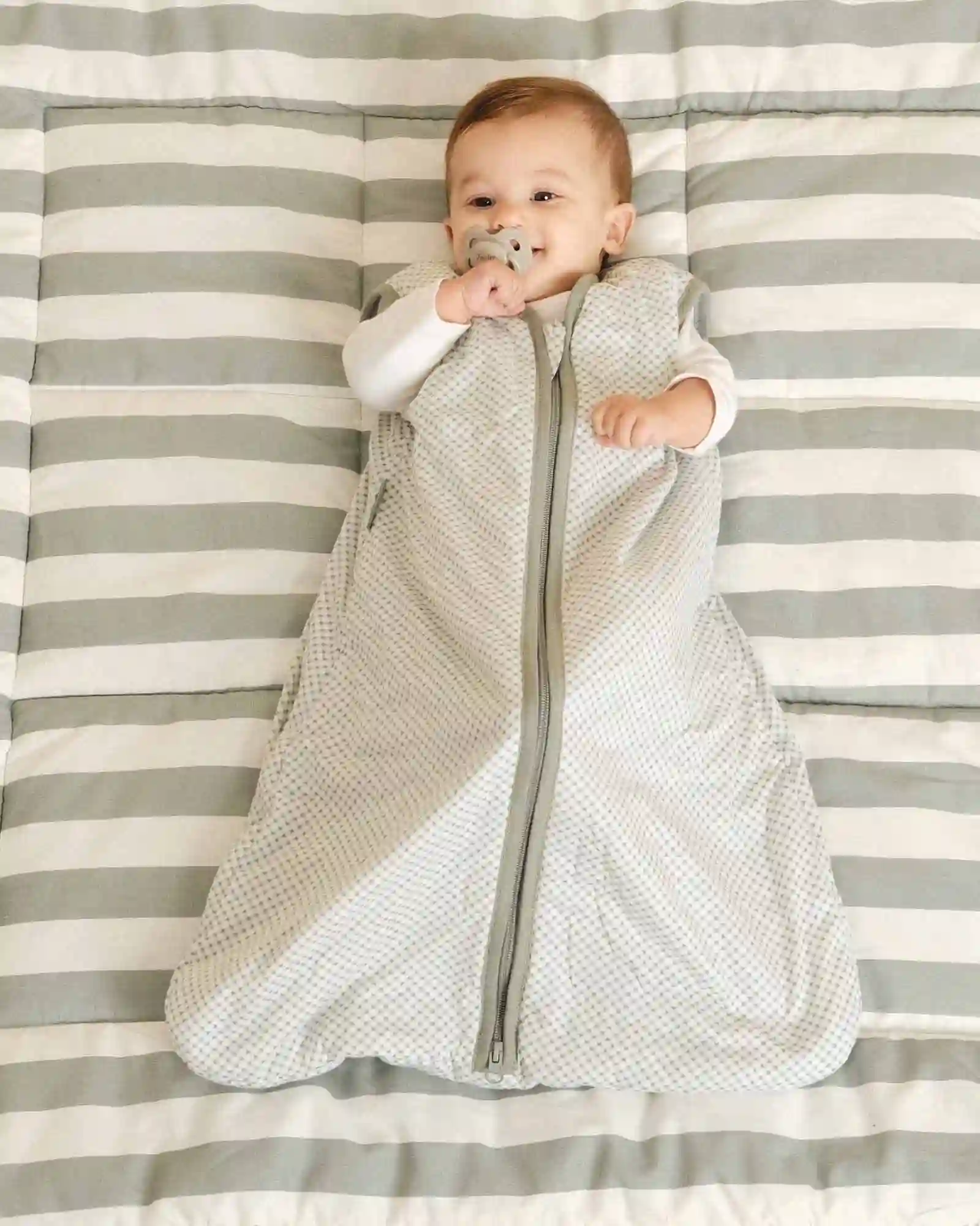Baby sleeping bag - Vichy Green - Tog 1