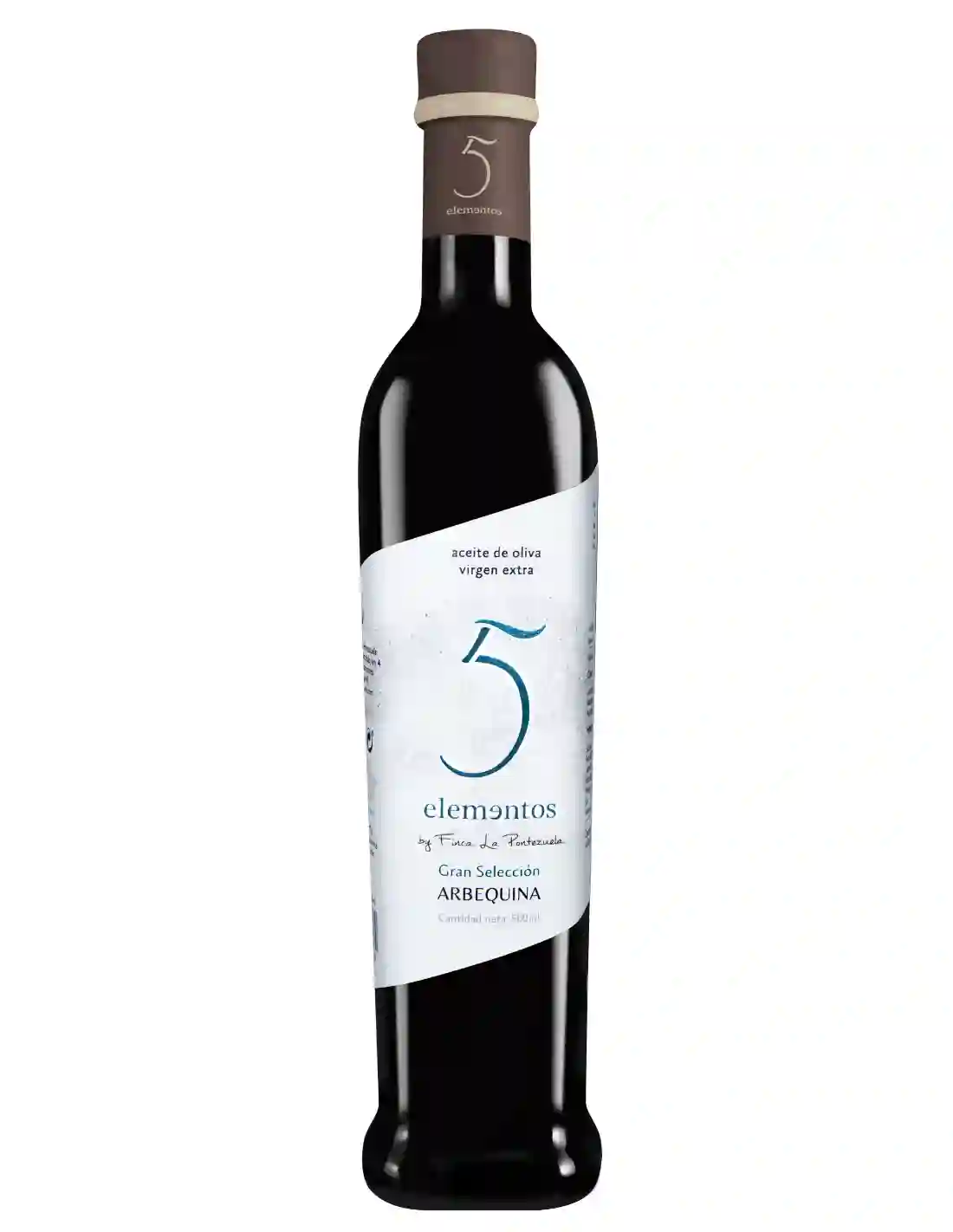 Finca La Pontezuela 5 Elementos Gran Selección Arbequina - Botella de vidrio 500 ml.