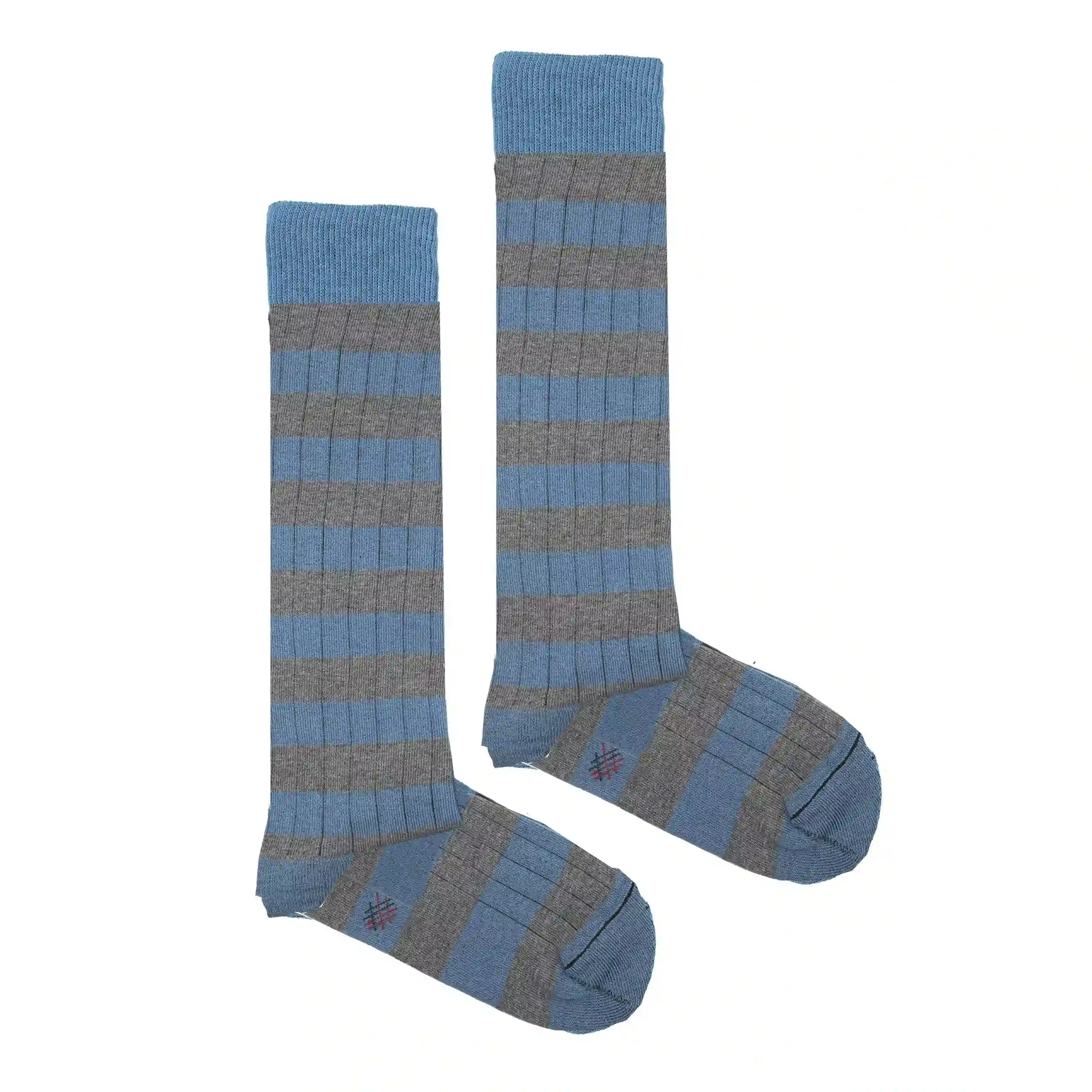 Misscalcetin Kids Gray-Steward stripes