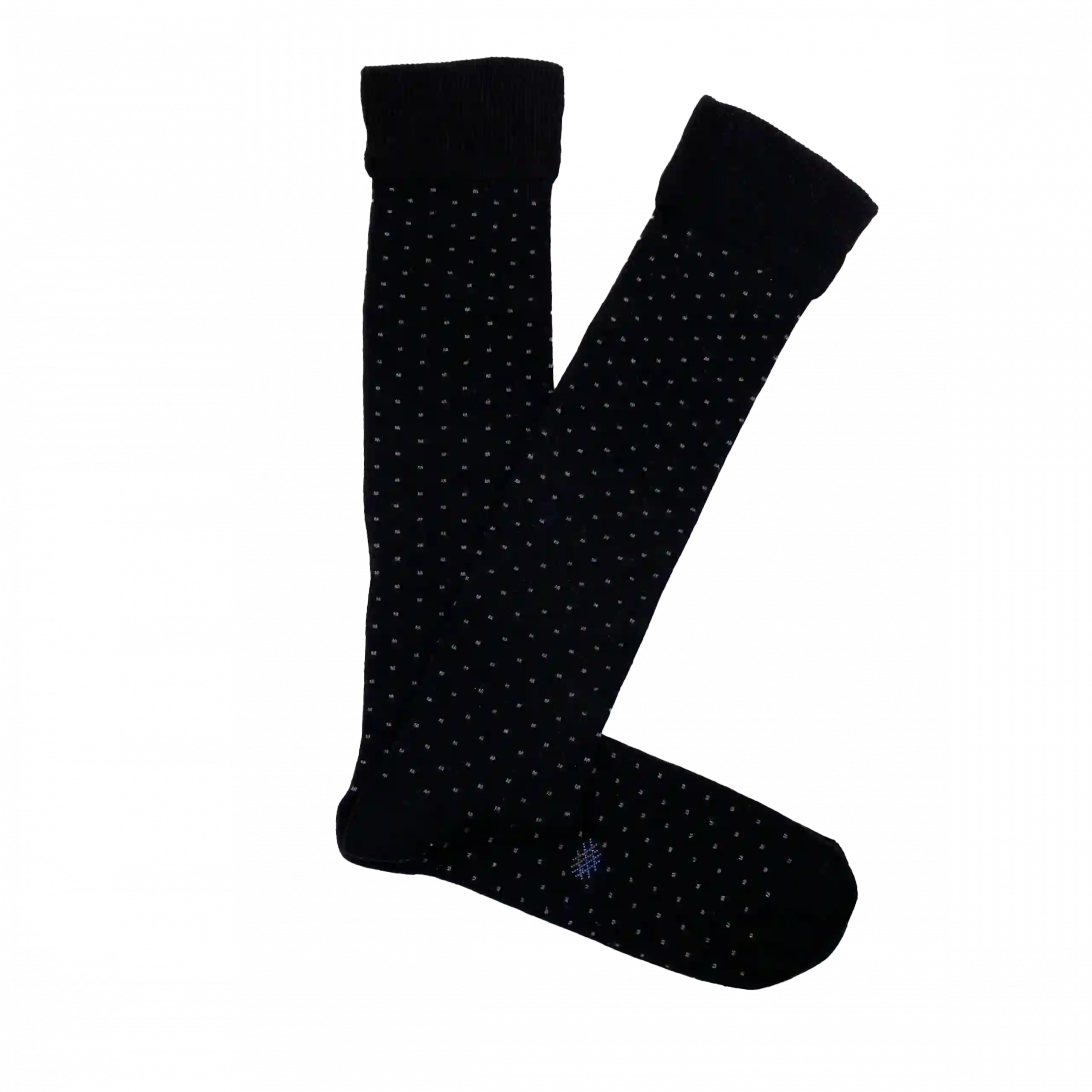 Misscalcetin Caña High Topitos Black-Gris