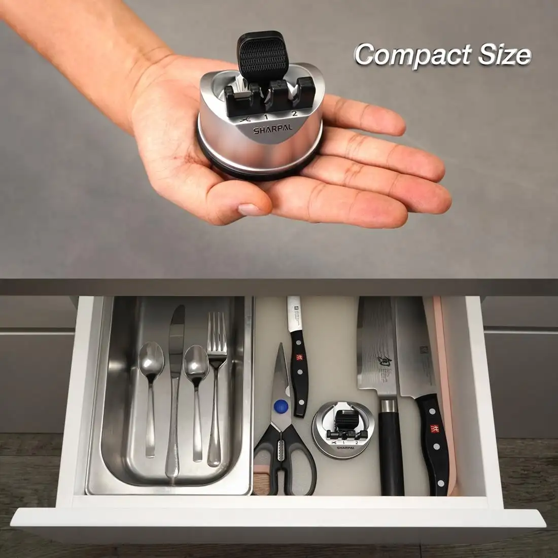 Afilador de cuchillos y tijeras con copa de succión - 191H SHARPAL