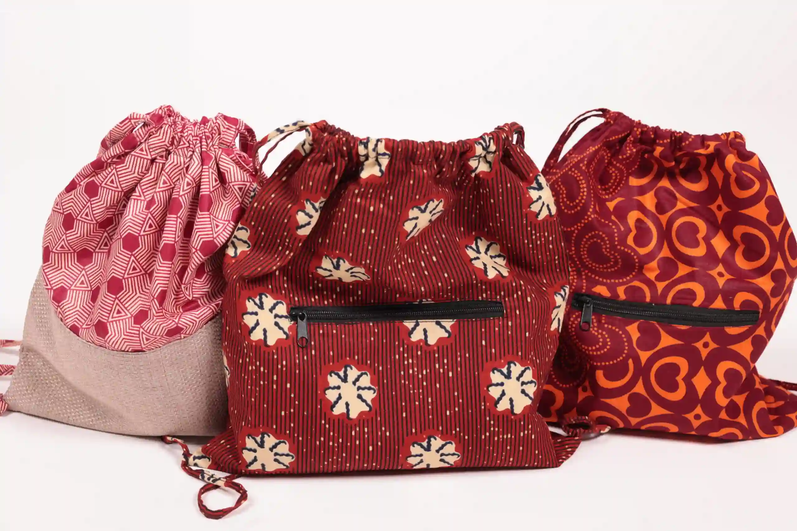 Mochilas de tela forradas