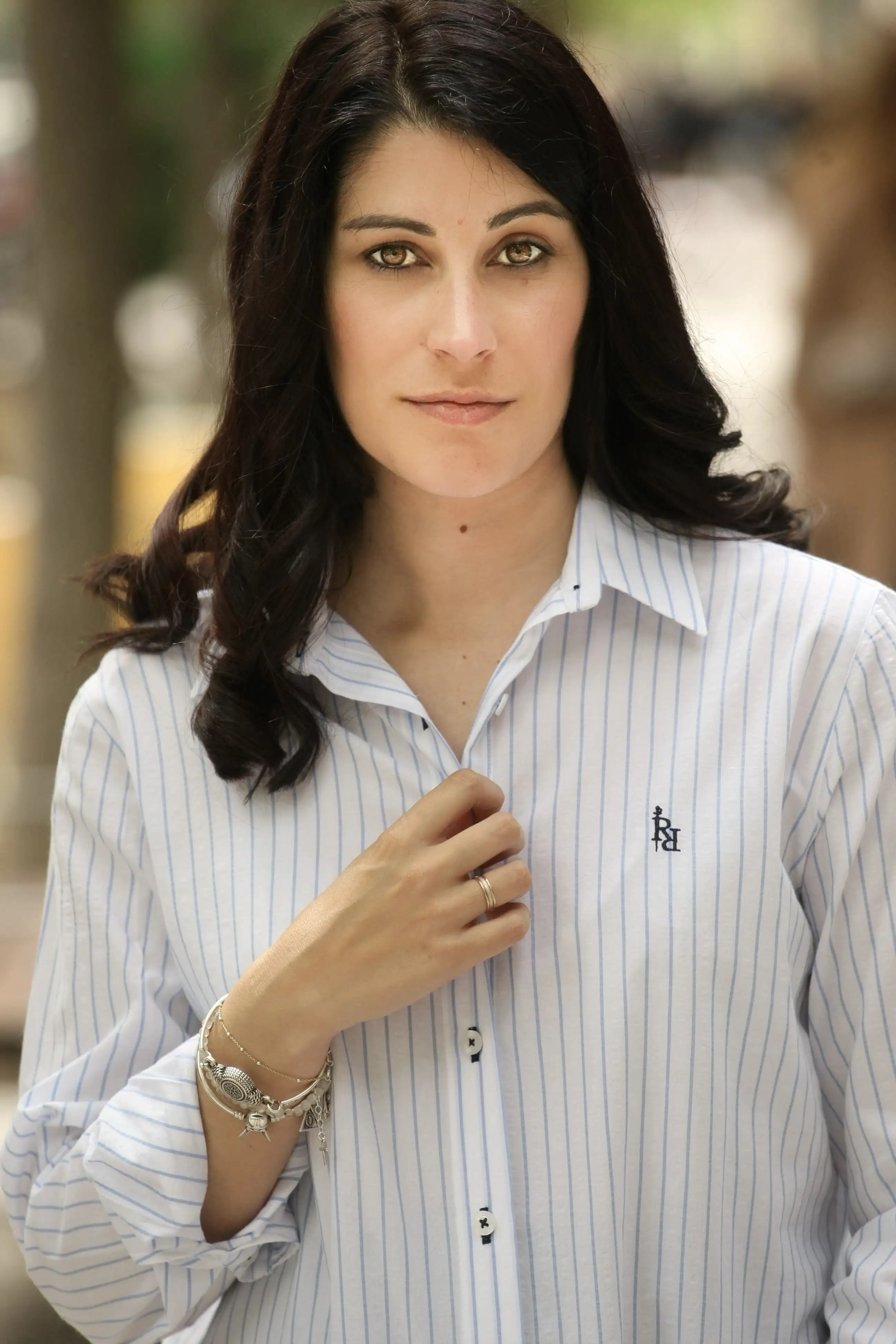 RCAR Blue Rayas Women's Shirt - Image 4