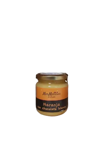 Orange jam with white chocolate